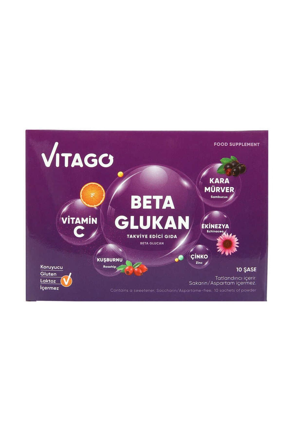 Vitago Beta Glukan Effervesan Toz Takviye Edici Gıda