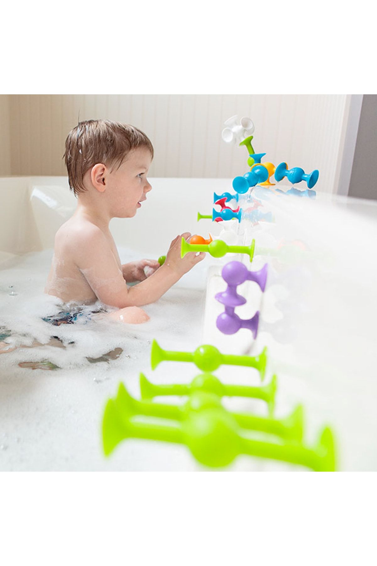ThinkMaster Vakum Molekül 25 Parça Yapı Taşları Fidget Duyusal Banyo Oyuncak