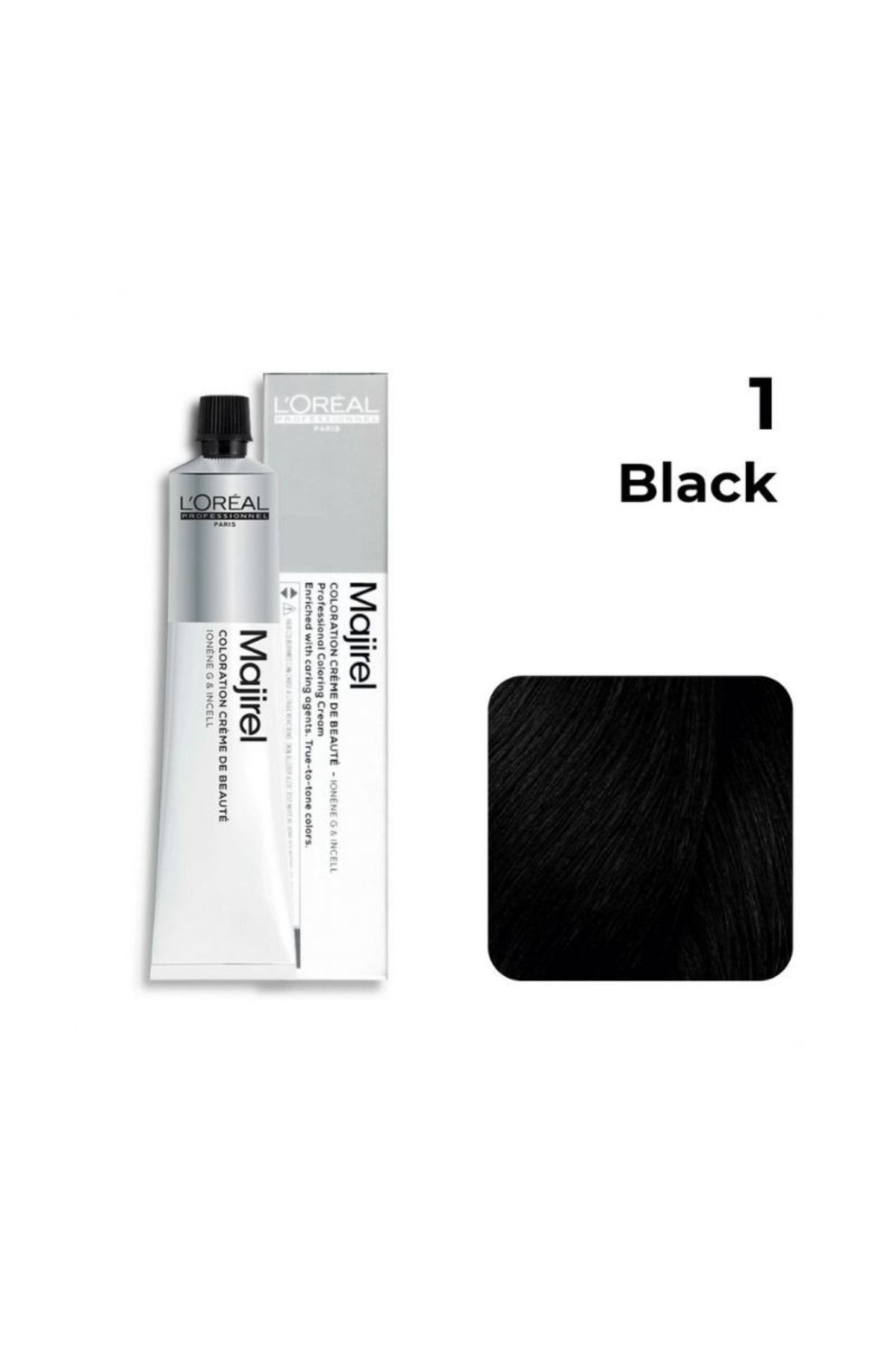 L'oreal Professionnel Orıjınal Yeni Ürün Loreal Majirel Saç Boyası 1 Black Siyah 50ml