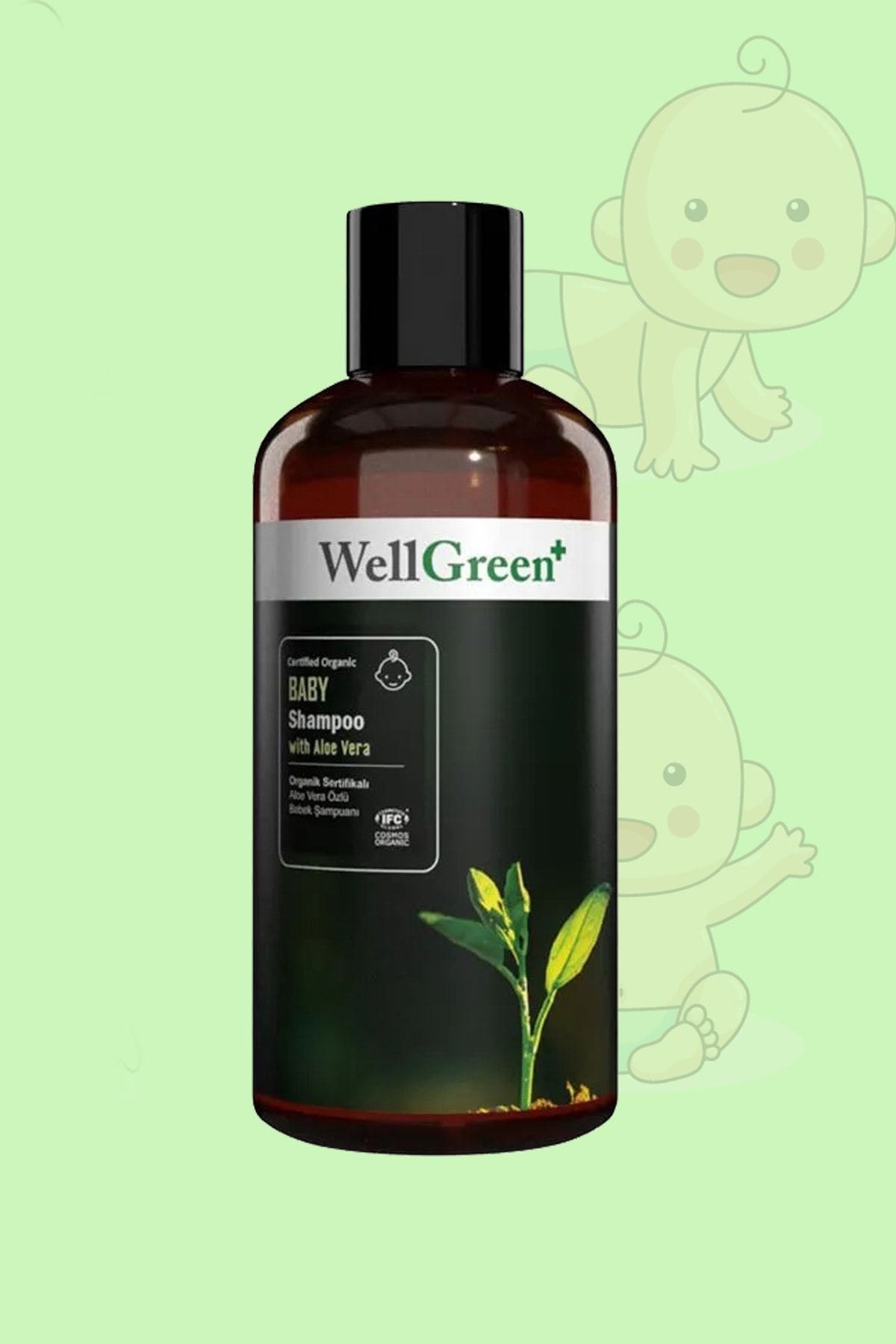 WellGreen Organik Sertifikalı Aloe Vera Özlü Bebek Şampuanı - 250ml