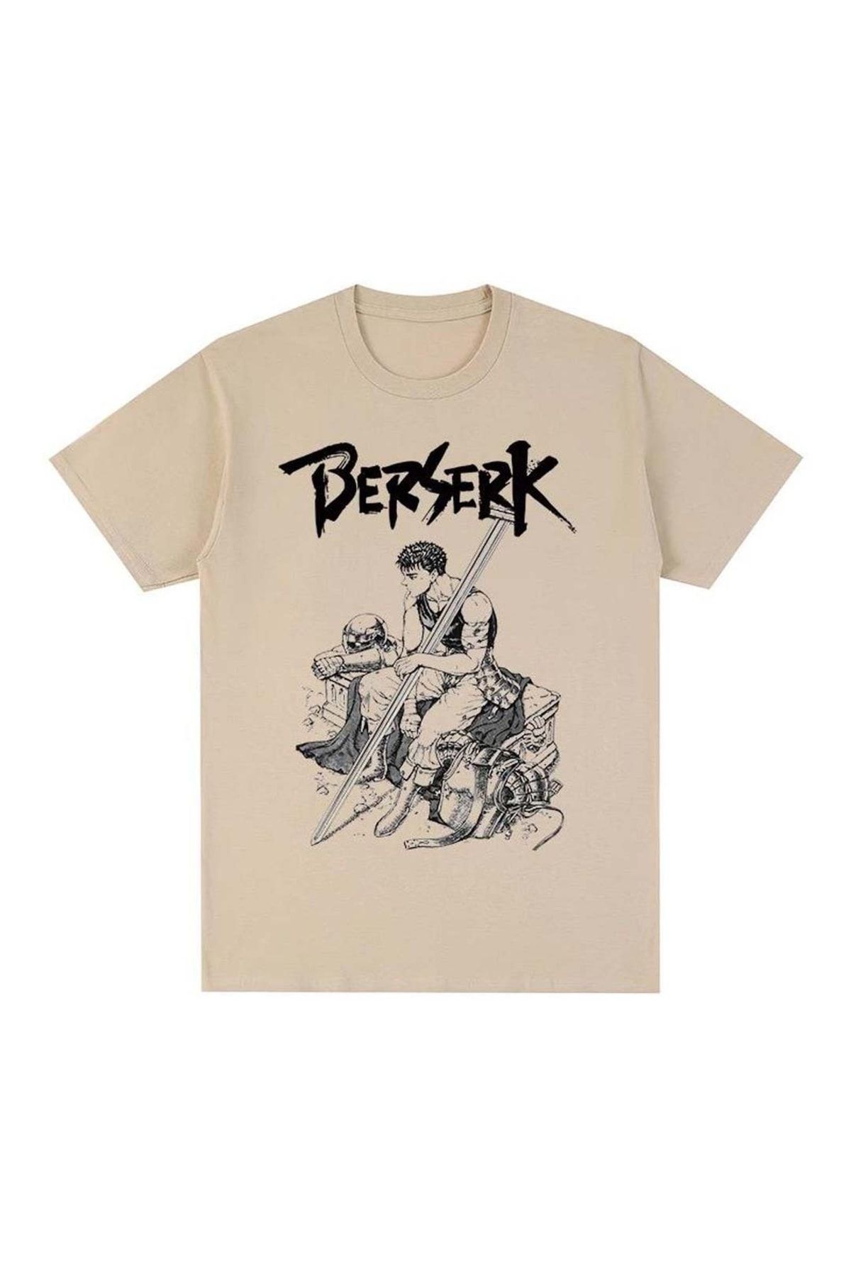 Köstebek Ekru Anime Berserk - Guts (unisex) T-shirt