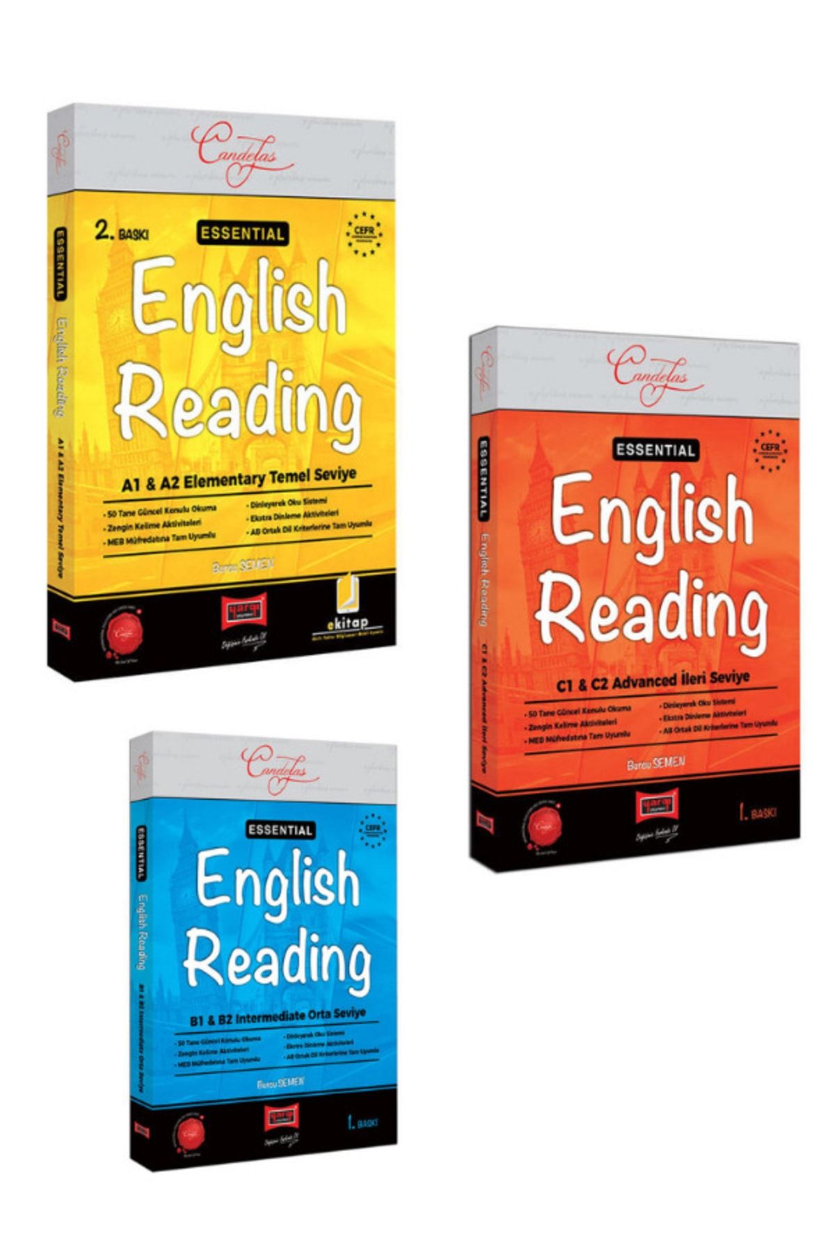 Yargı Yayınları Essential English Reading A1-a2-b1-b2-c1-c2 Seviye Seti