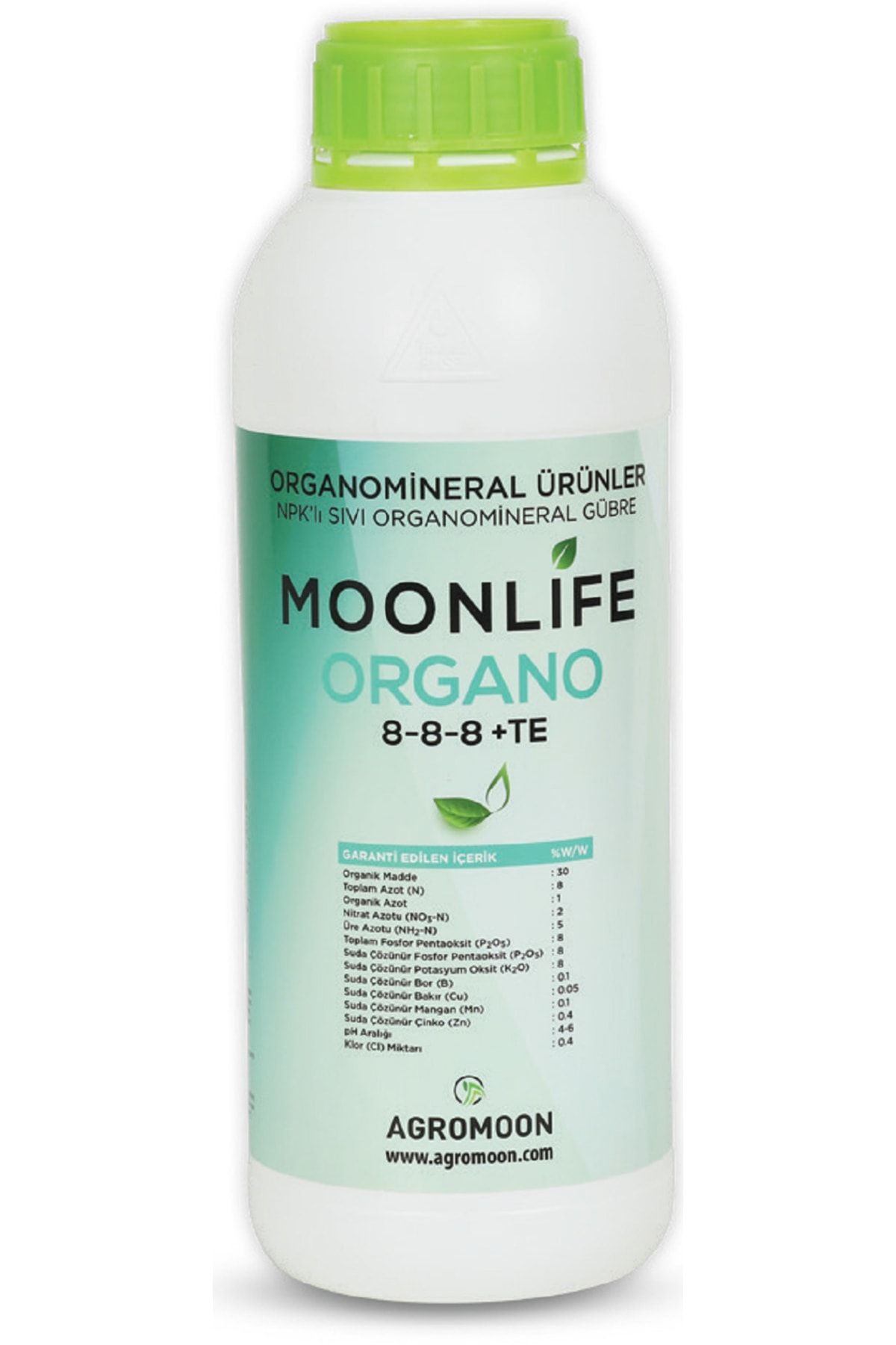 Moonlife Organo 8-8-8+te Npk Lı Sıvı Organamineral Gübre 1 lt
