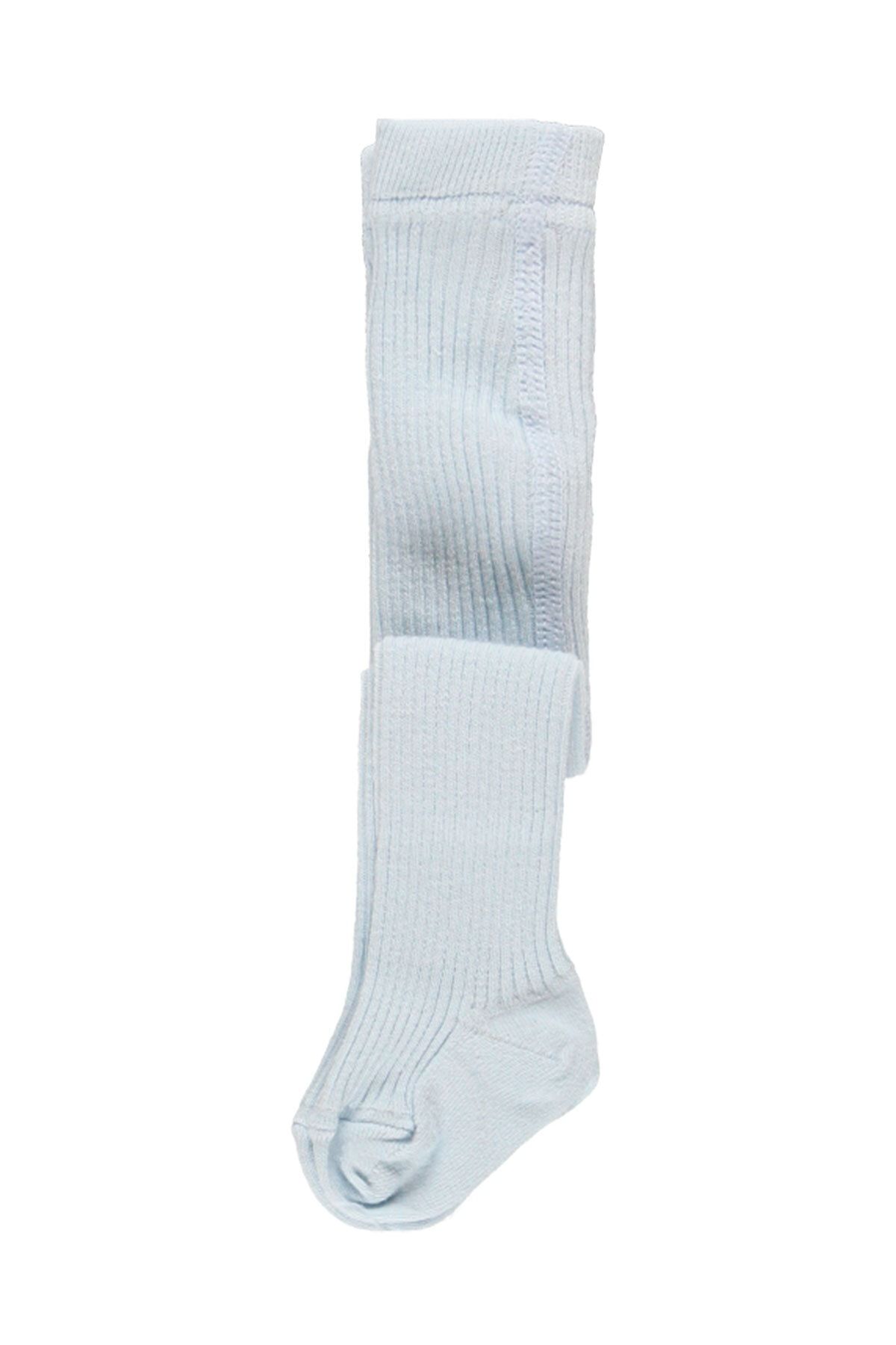 Boboli Kız Bebek Külotlu Çorap Mavi