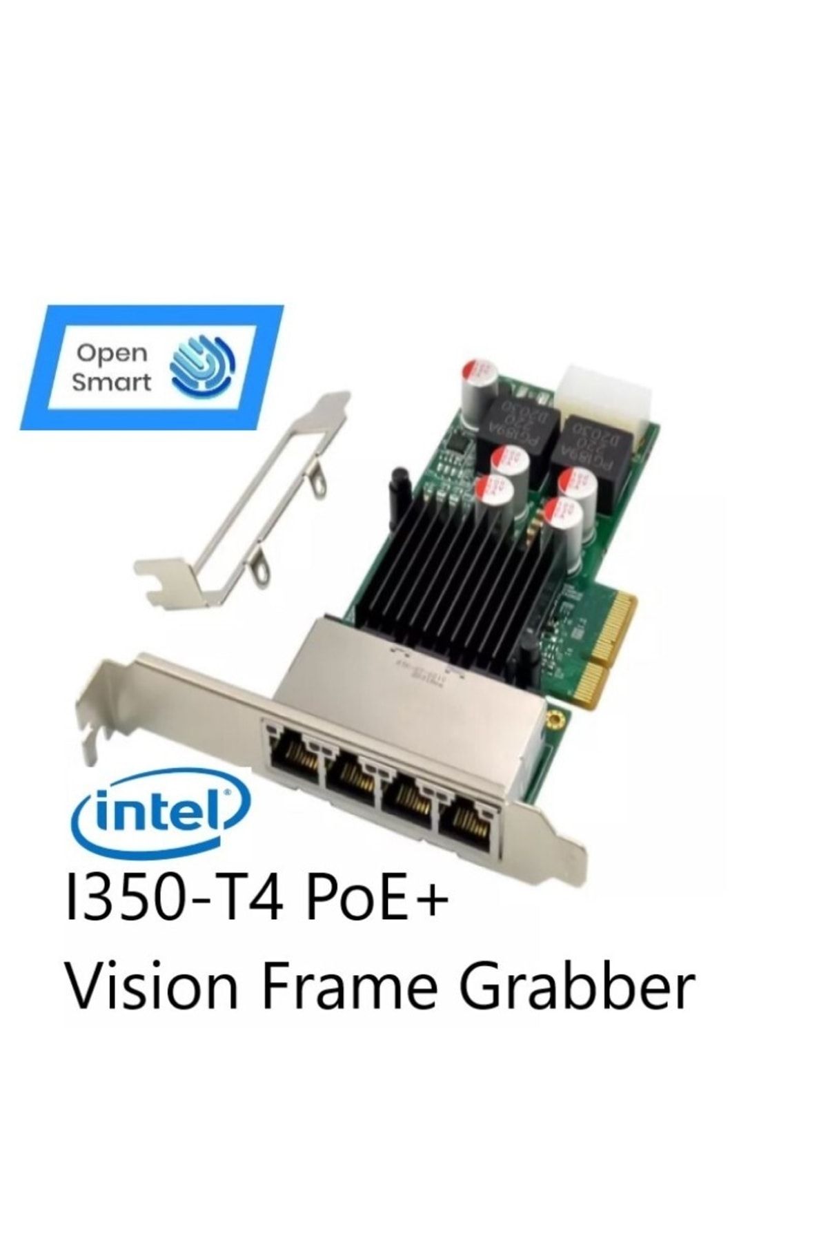 Open Smart Intel I350am4 Quad Port 1gbe Poe+ Vision Frame Grabber Nic Adapter - Ops7246nt