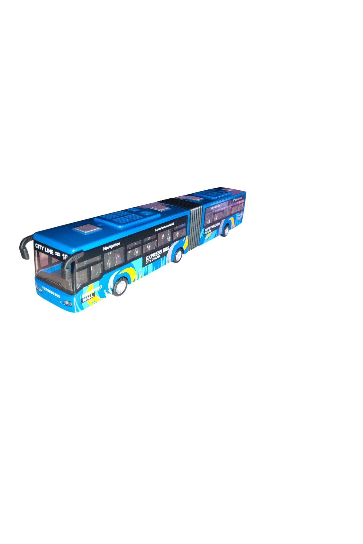 Laylay Toys Çek Bırak Körüklü Oyuncak Otobüs ( Metrobüs ) 27 Cm Sesli