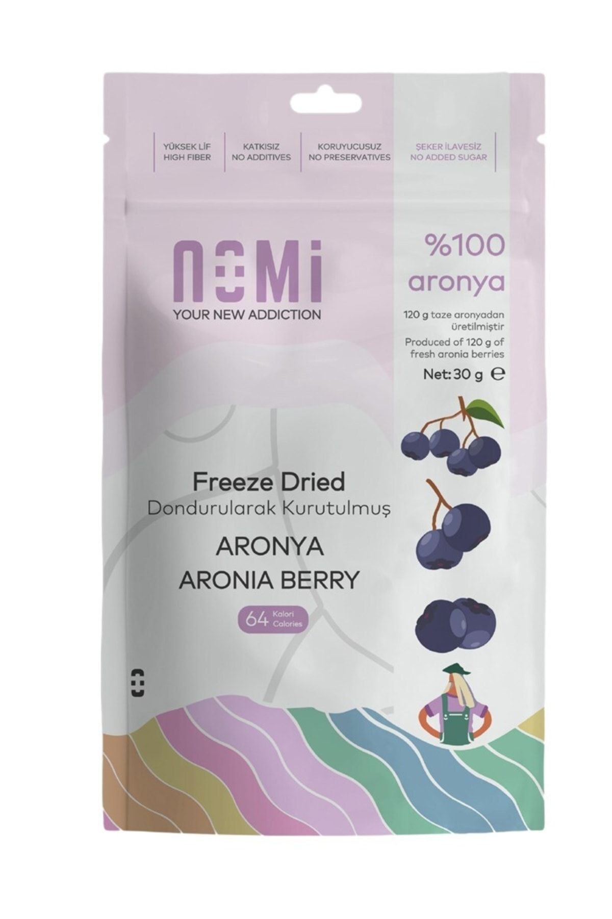 NOMİ Freeze Dried Aronya - 30 gr