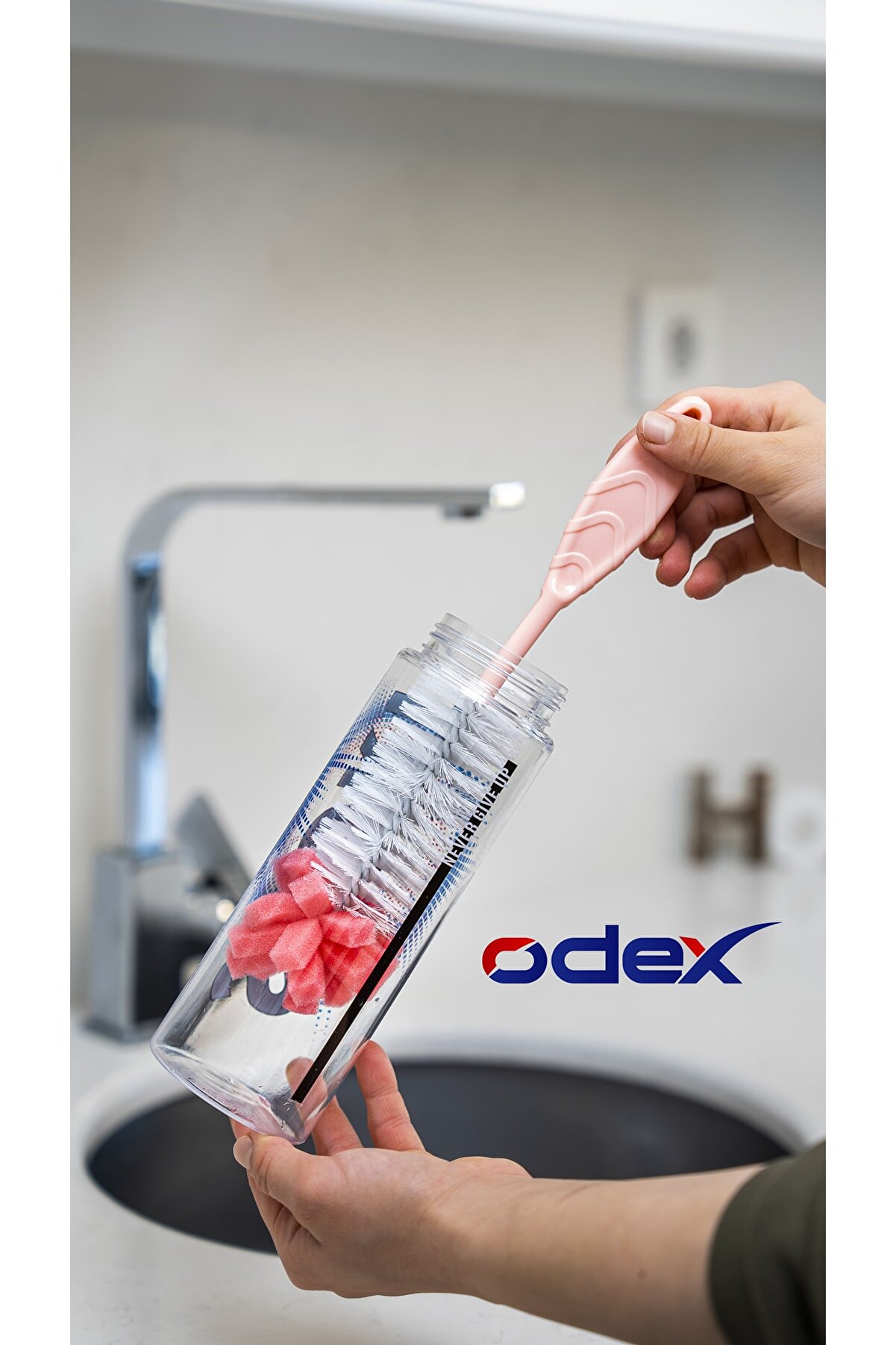 Odex Şişe ve Biberon Temizleme Fırçası (Mavi)