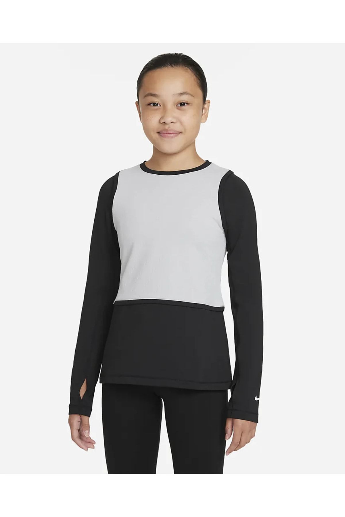Nike Pro Warm Dri-fit Long-sleeve (girls') Çocuk Tişört Dj5909-077