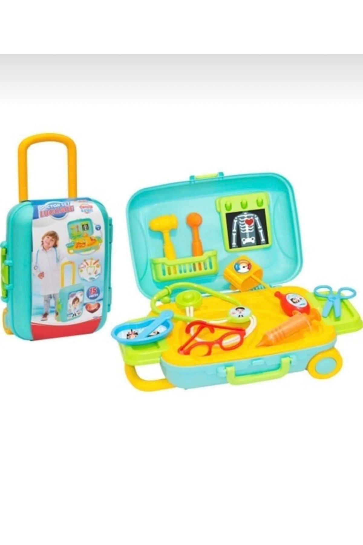 Blueeslife Çocuk Eğitici Oyuncak Doktor Set Bavulum