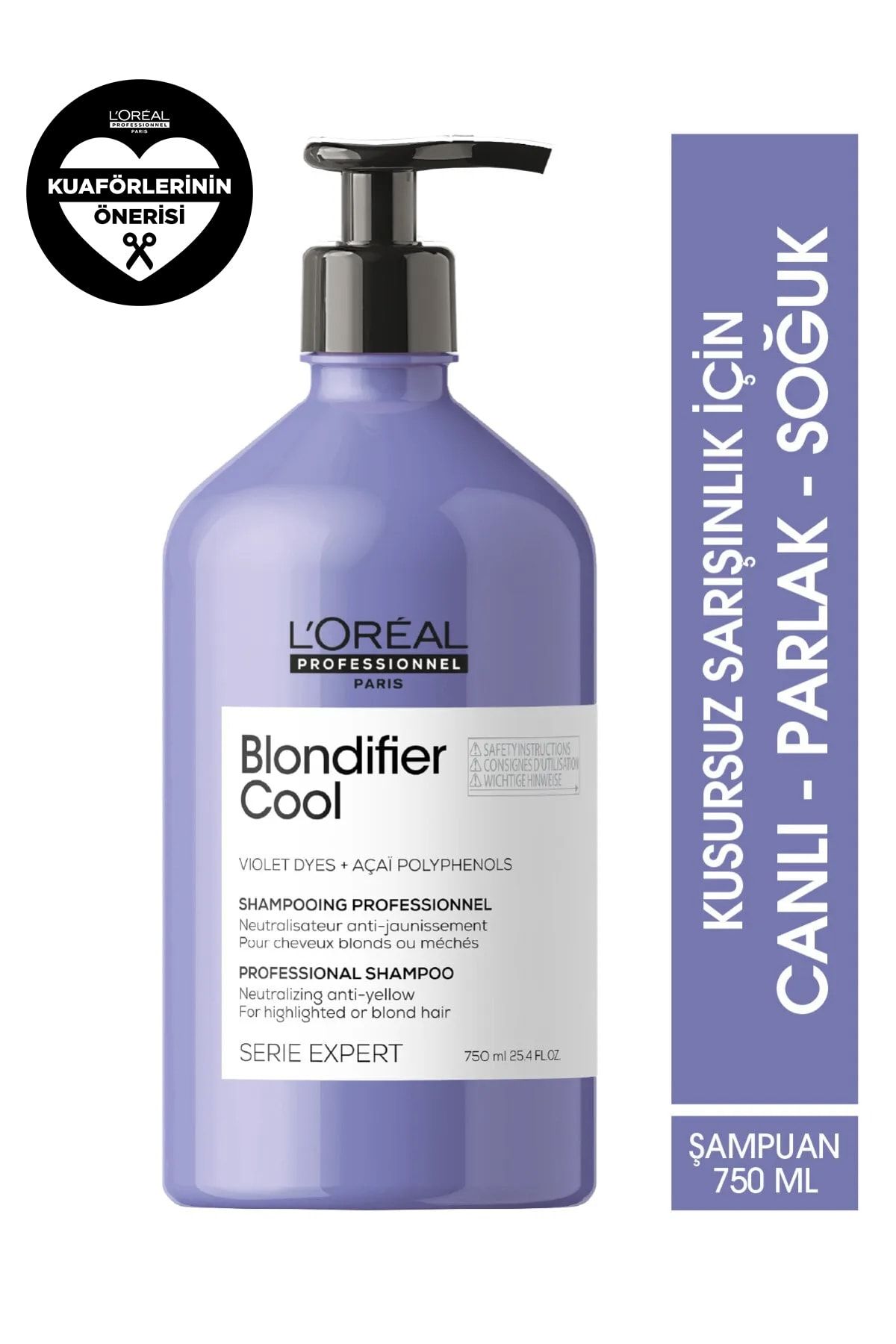 L'oreal Professionnel Serie Expert Blondifier Kusursuz Sarışınlık Sağlayan Mor Şampuan 750 Ml