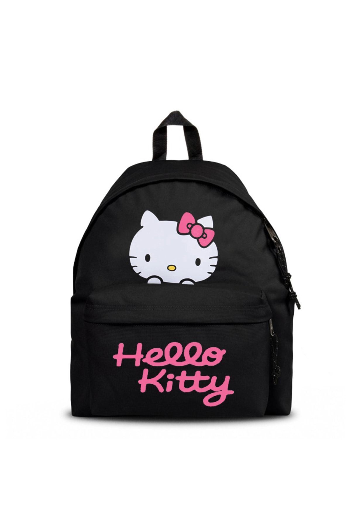 Köstebek Hello Kitty Head Siyah Okul Sırt Çantası