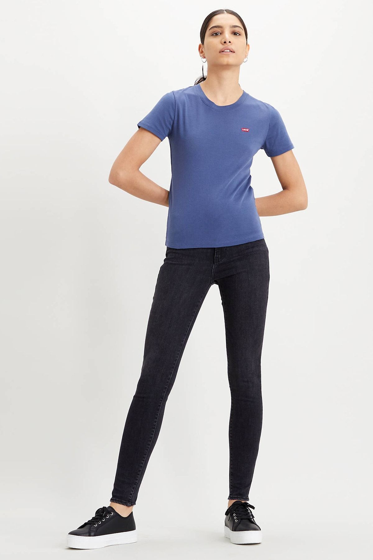 Levi's Pamuklu Yüksek Bel Süper Skinny Mile Hıgh Jeans Kot Pantolon 22791