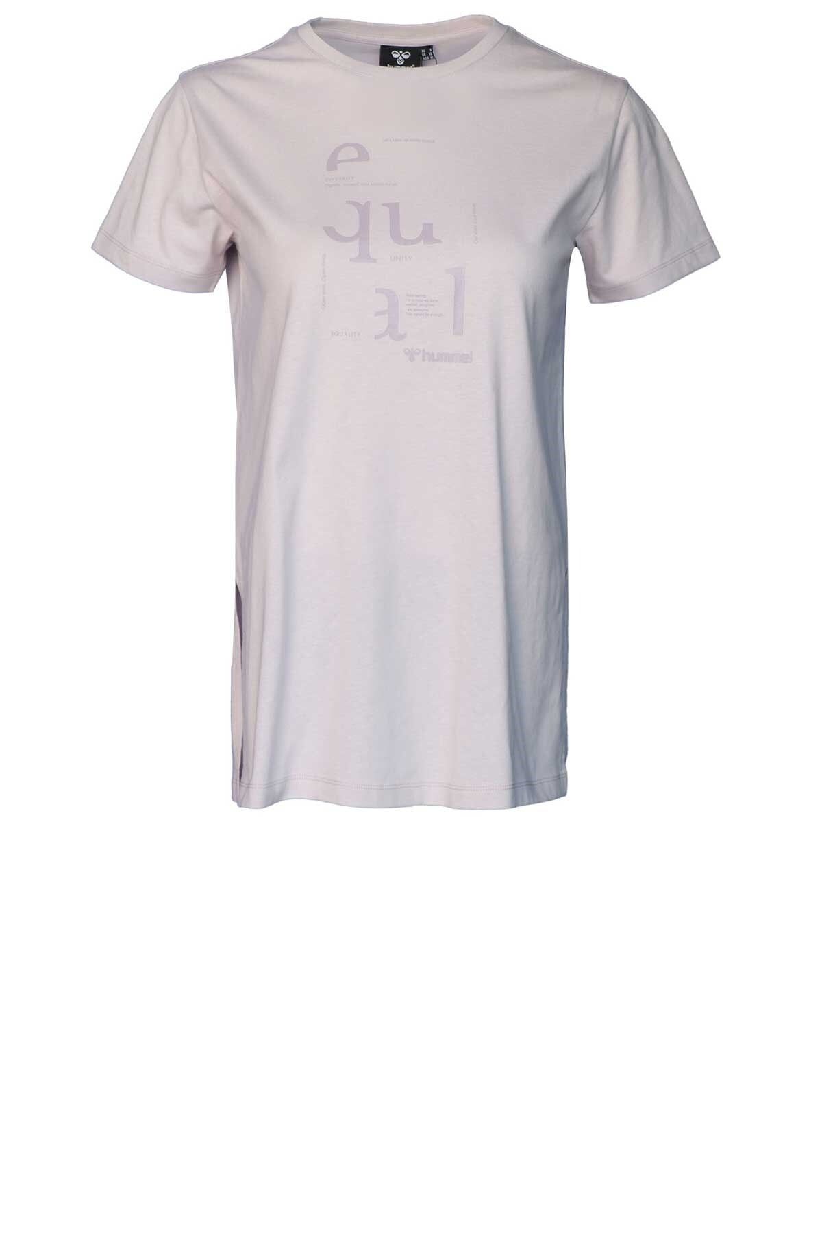 hummel 911674-2214 Hummel Hmlnıssı T-Shırt Kadın T-shirt LILAC MARBLE