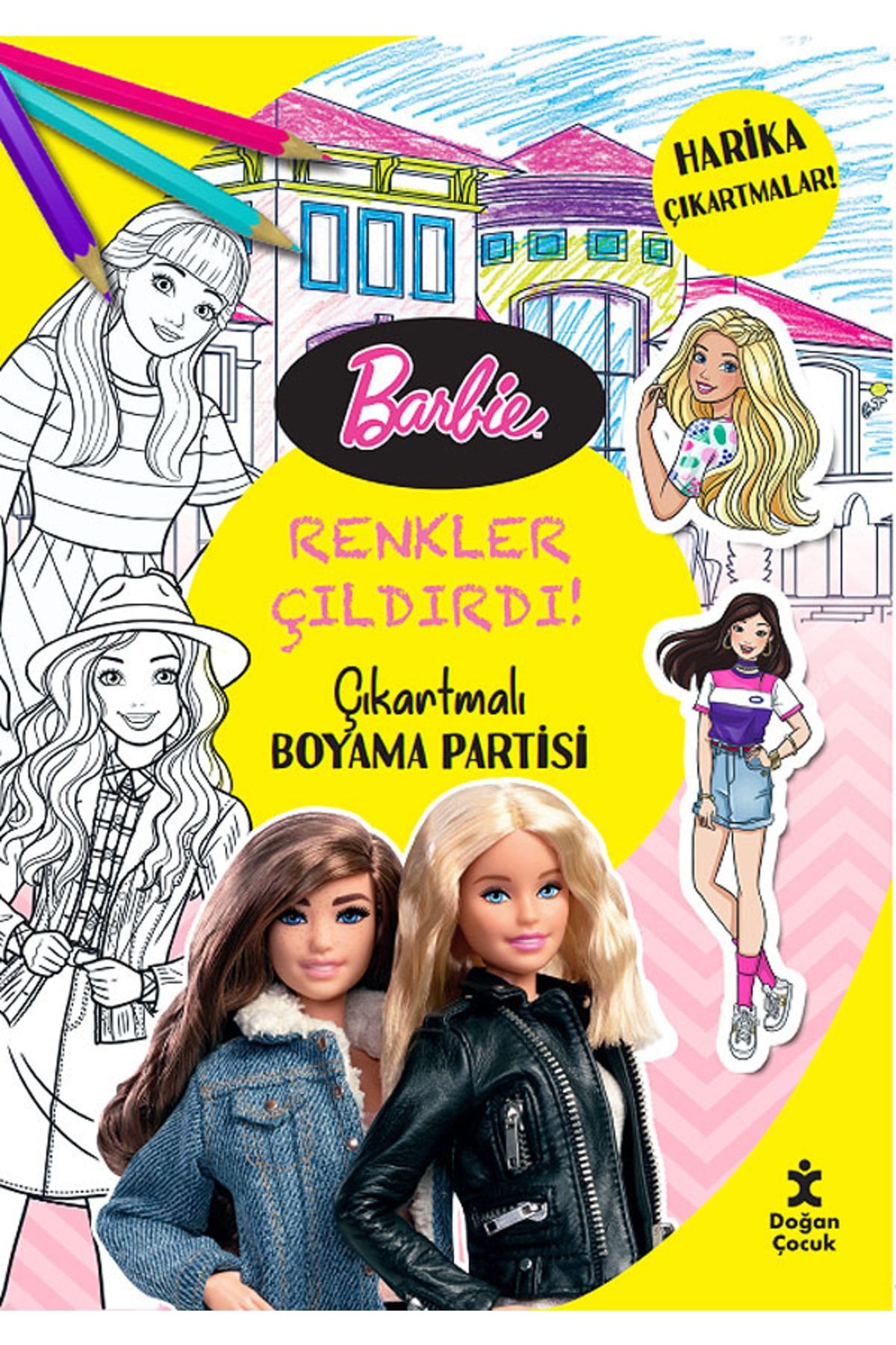 Doğan Çocuk Barbie Renkler Çıldırdı: Çıkartmalı Boyama Partisi