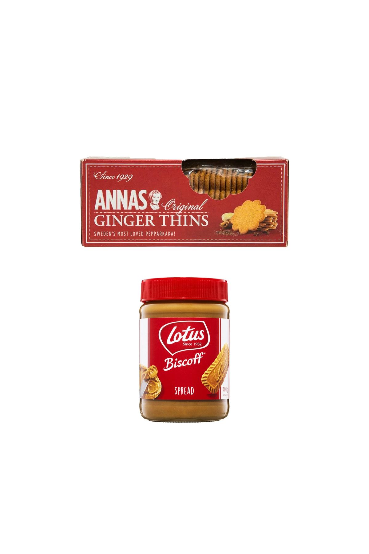 Lotus Biscoff Spread + Annas Ginger Thins 2'li Paket