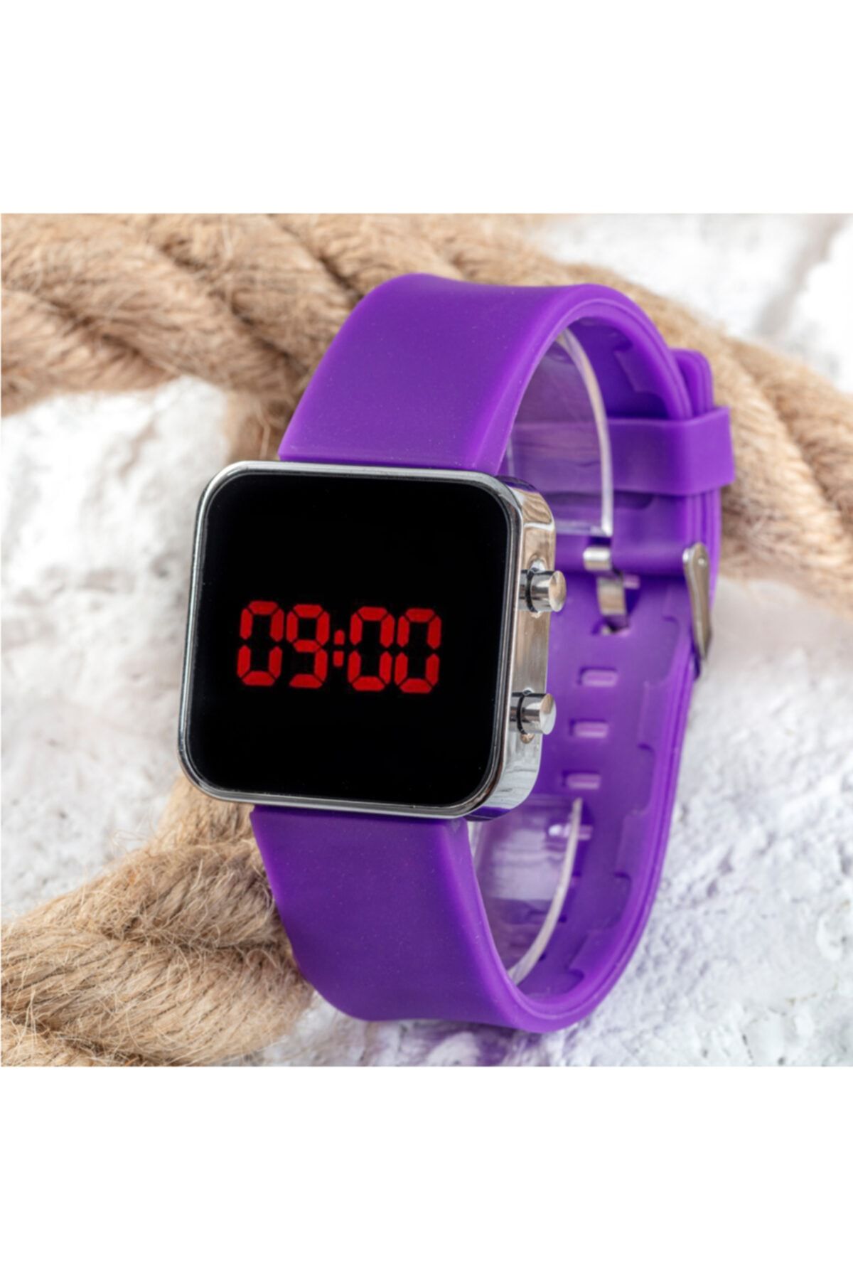 Spectrum Kadın Mor Watch Led Mini Purple Kol Saati Led St-303500