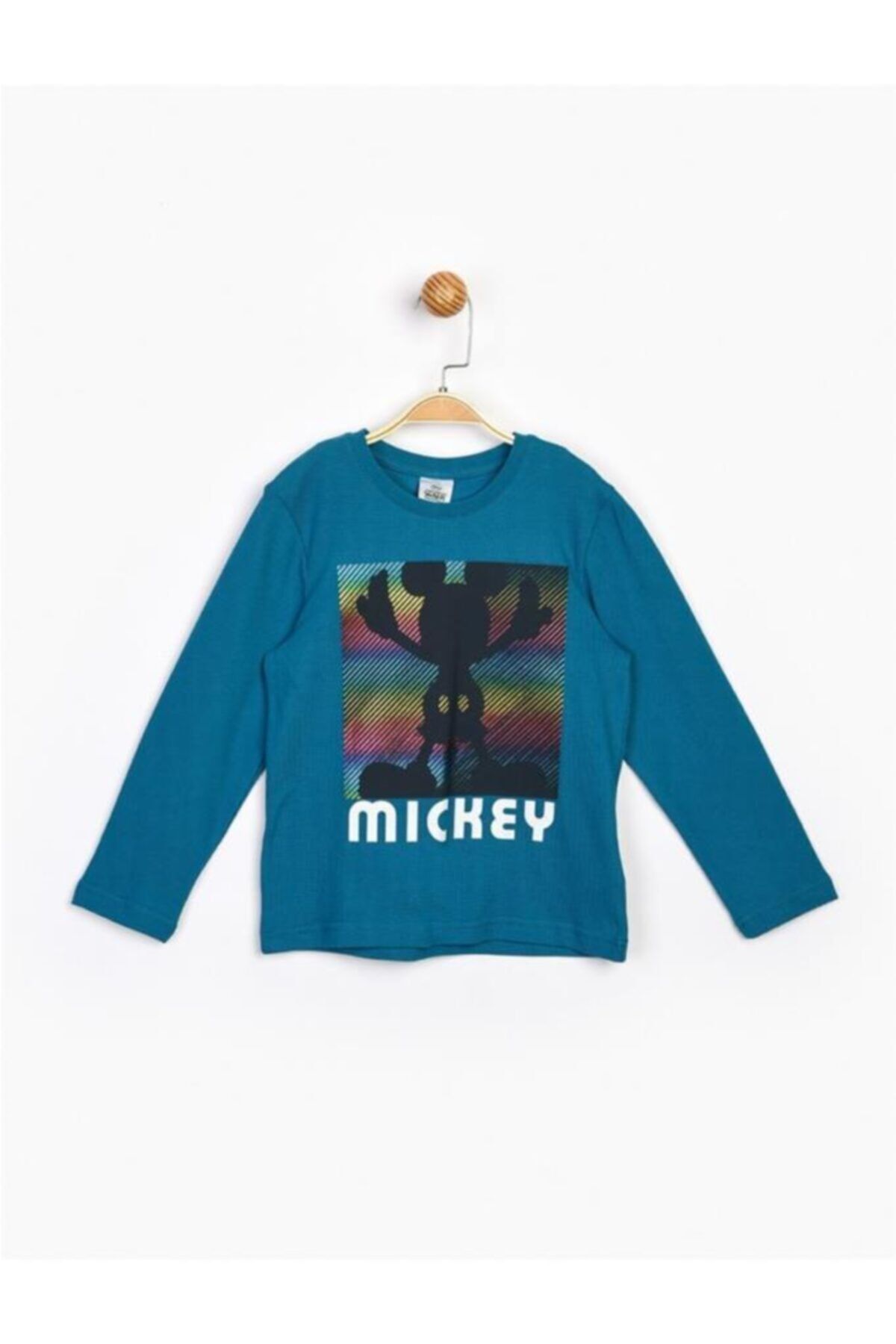 Mickey Mouse Mickey Uzun Kol Çocuk Tişört 16232