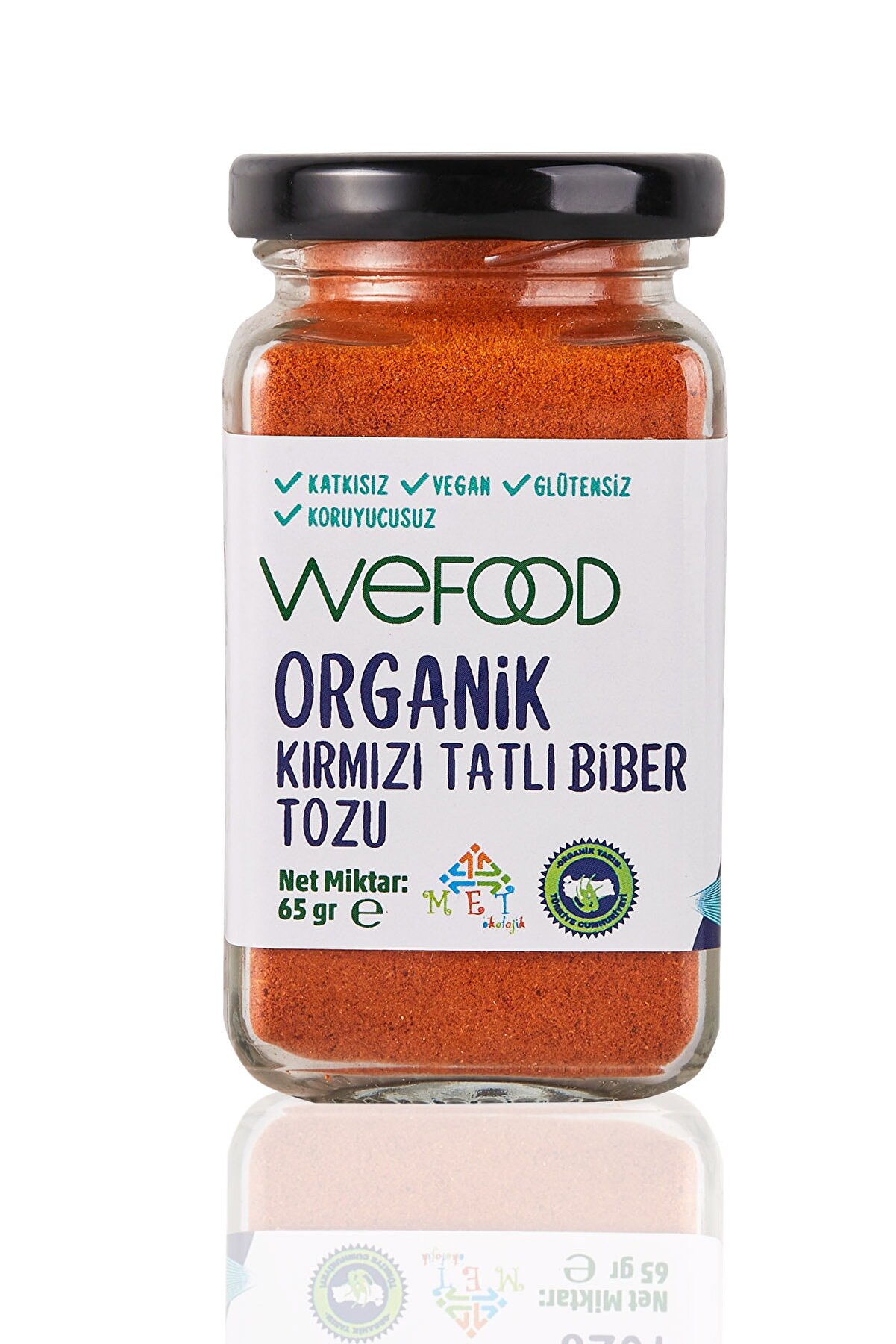 Wefood Organik Kırmızı Tatlı Biber Tozu 65 gr