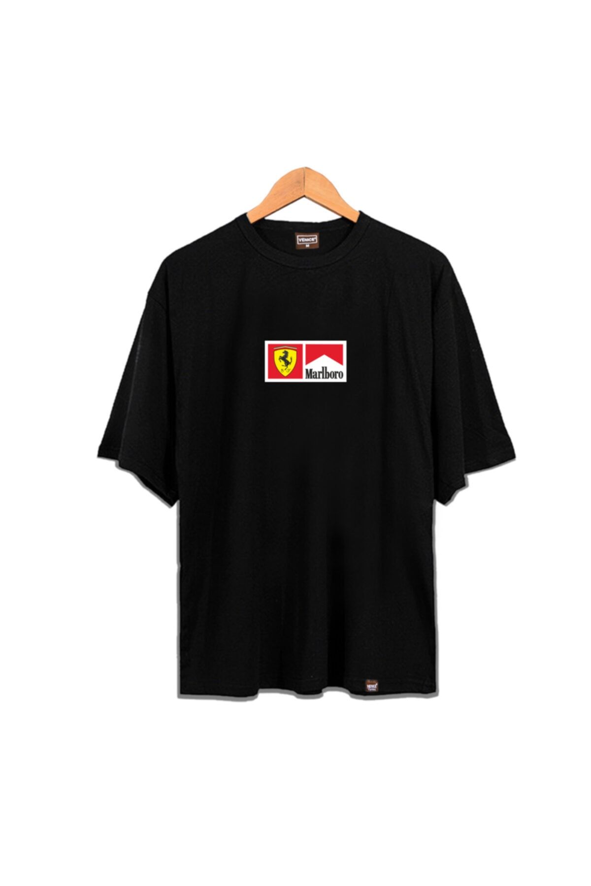 Genel Markalar & Zokawear - Oversize Ferrari Marlboro Unisex T-shirt