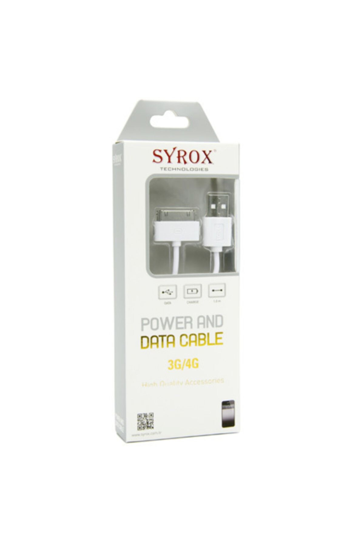 Syrox Iphone 4/4s 1.0a Data Kablo Uyumlu  Syx-c01