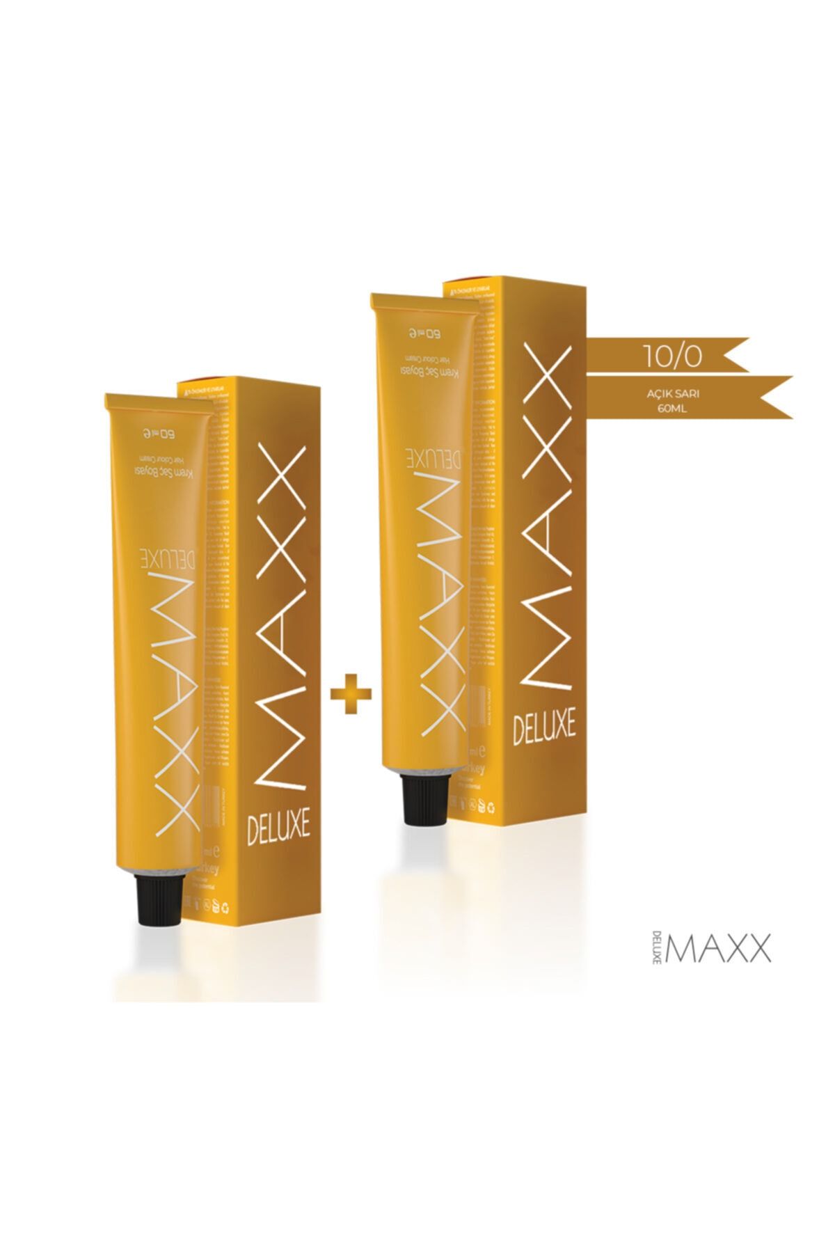 MAXX DELUXE 10.0 Açık Sarı  Krem Tüp Boya 2'li