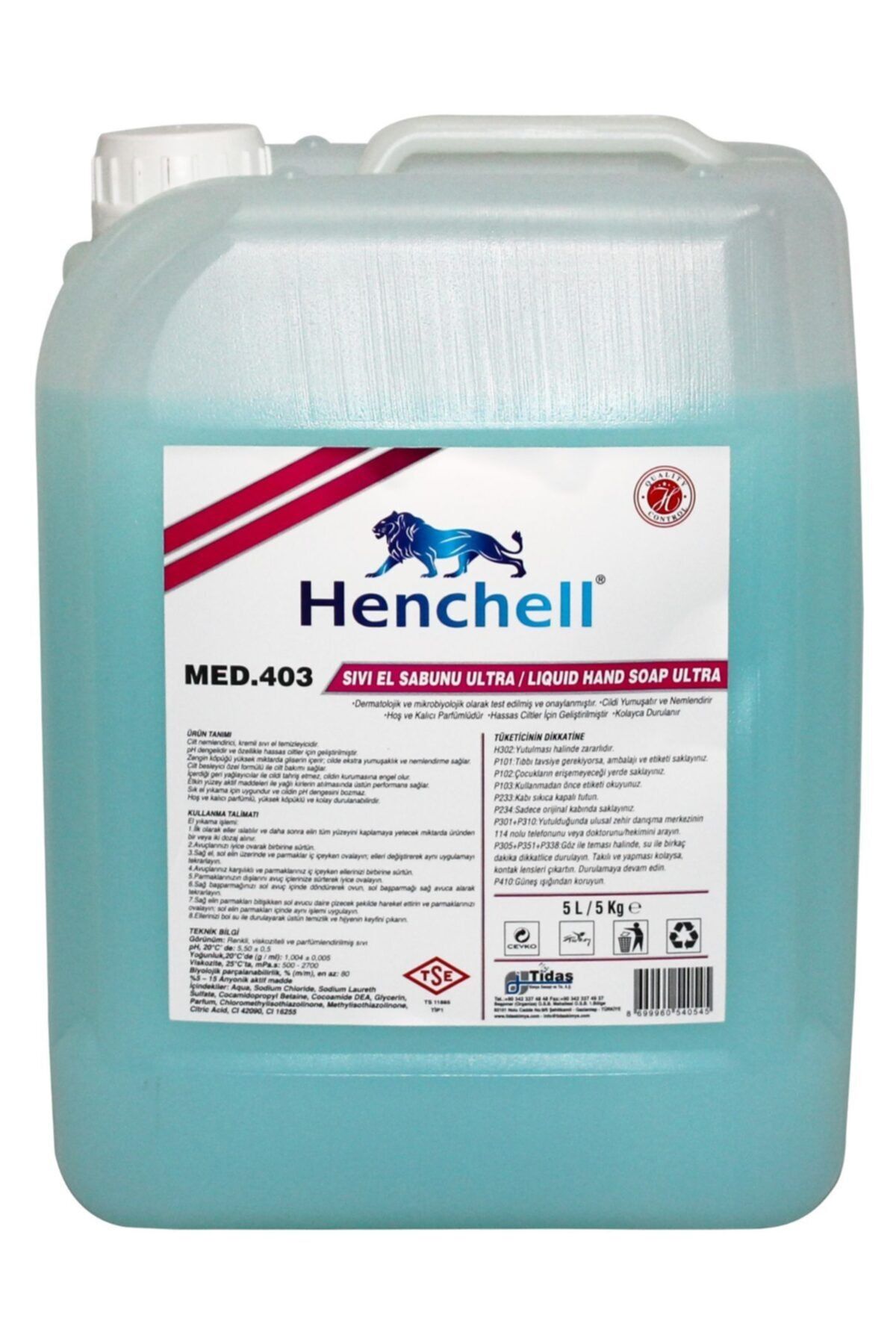 Henchell Sıvı El Sabunu Ultra-pınto 5kg