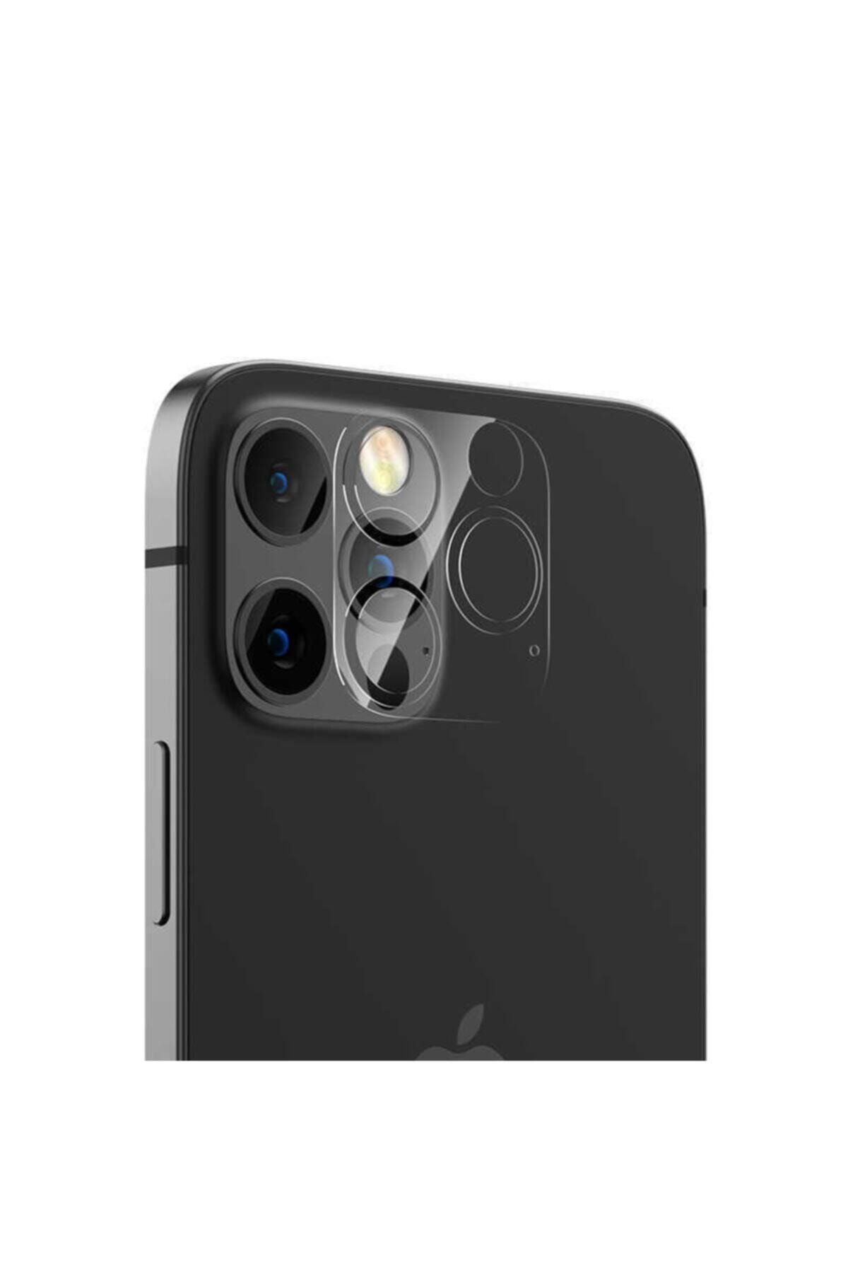 BLUPPLE Apple Iphone 12 Pro Max Soft Kamera Lens Koruma Koruyucu Film Ince Nano Cam Tam Koruma