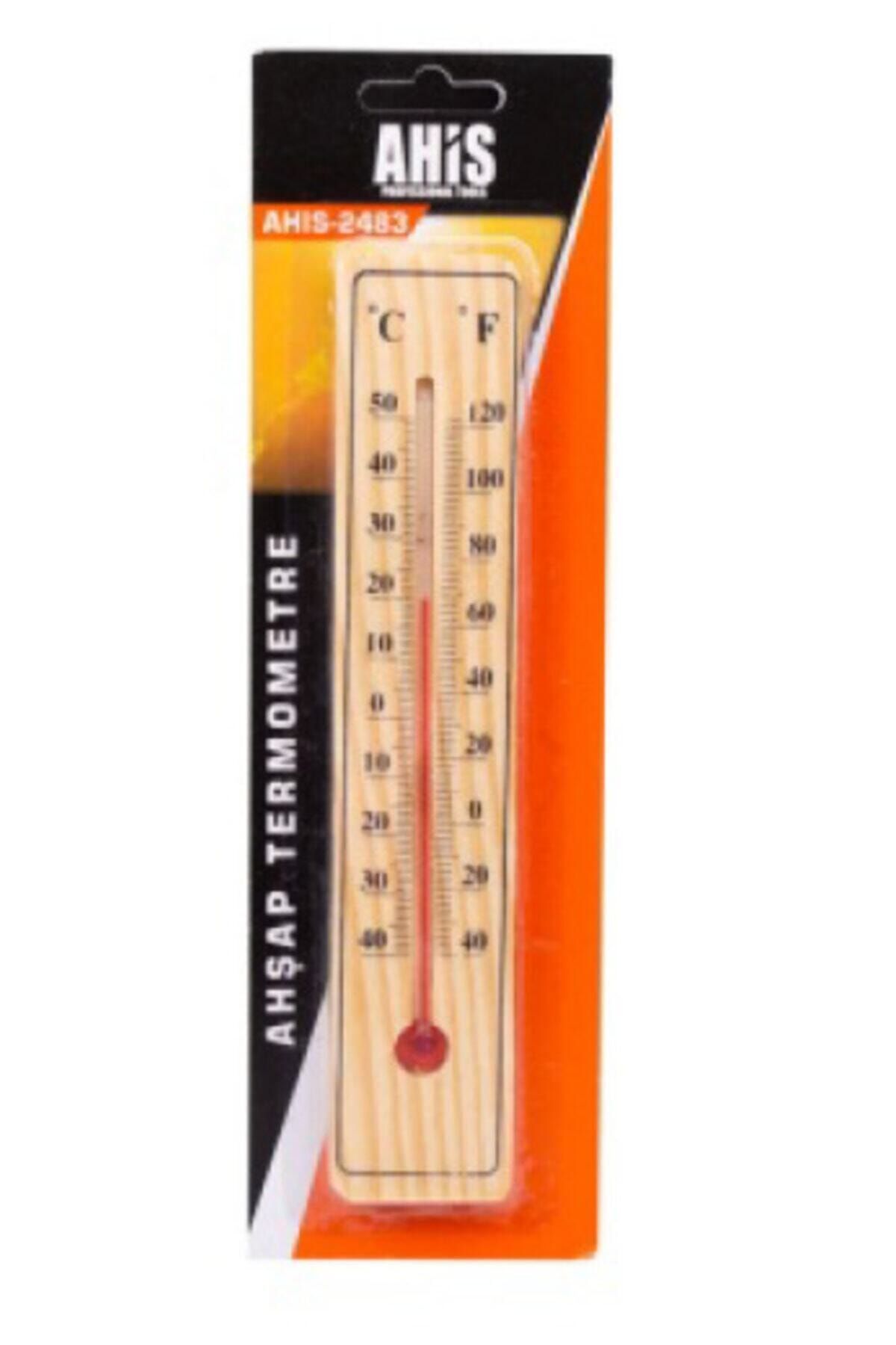 Ahis Derece Termometre Ahşap Duvar Tipi Ahs-2483 3691