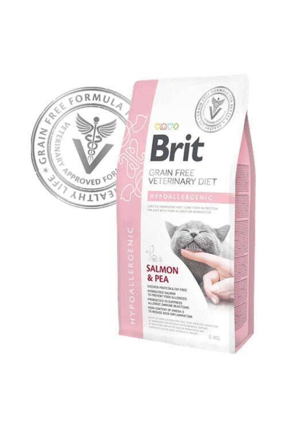 Brit Care Veterinary Diet Hypo Allergenic Cilt Sağlığı Destekleyici Tahılsız Kedi Maması 2 Kg