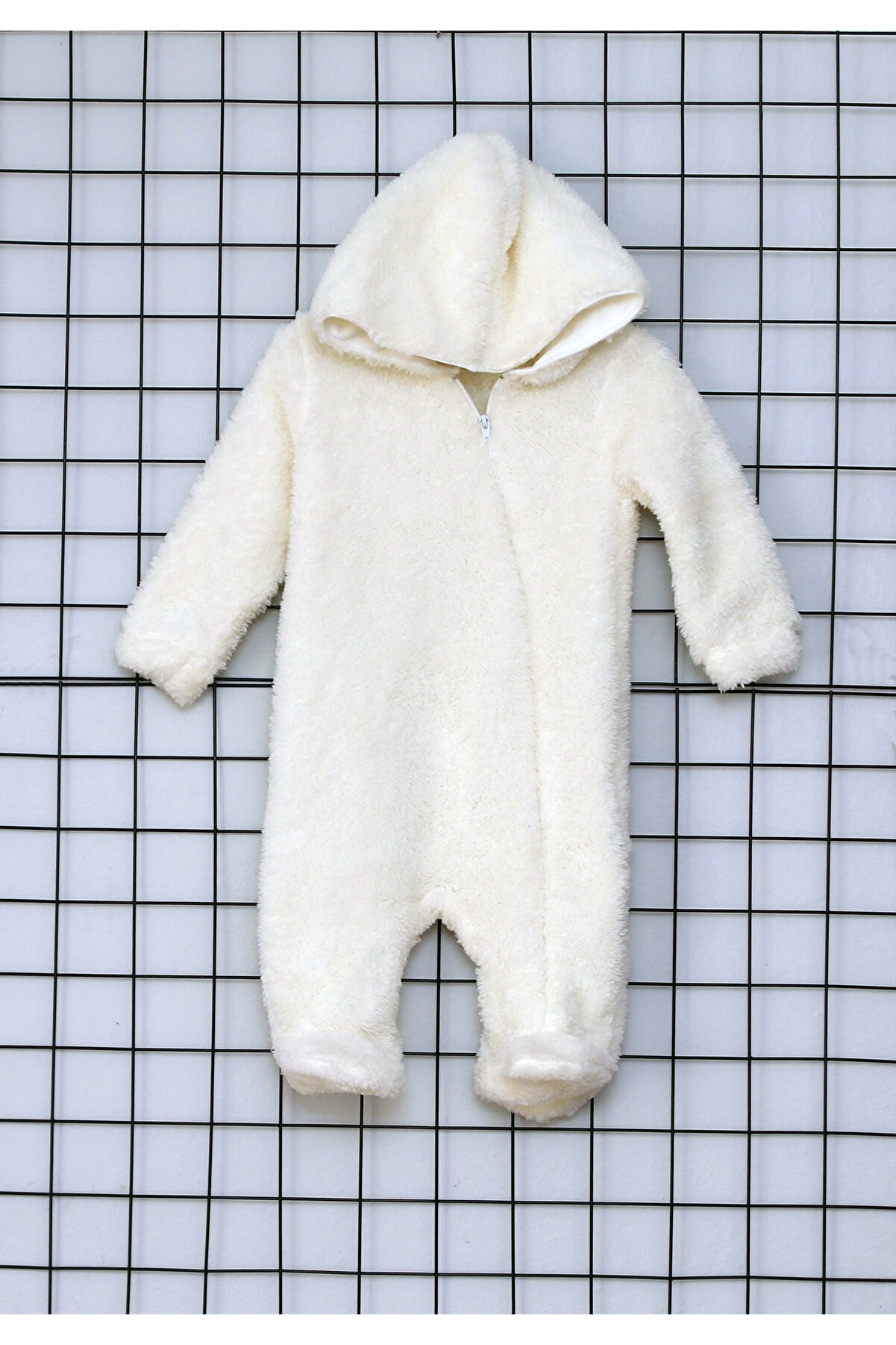 MEKA Lp Global Fermuarlı Kışlık Peluş Bebek Tulum