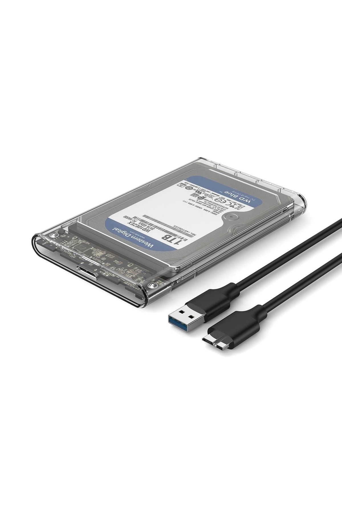 Genel Markalar Gn-64 Şeffaf 2.5 Inç Sata Harddisk Kutusu - Sabit Diski Taşınabilir Disk Yapar