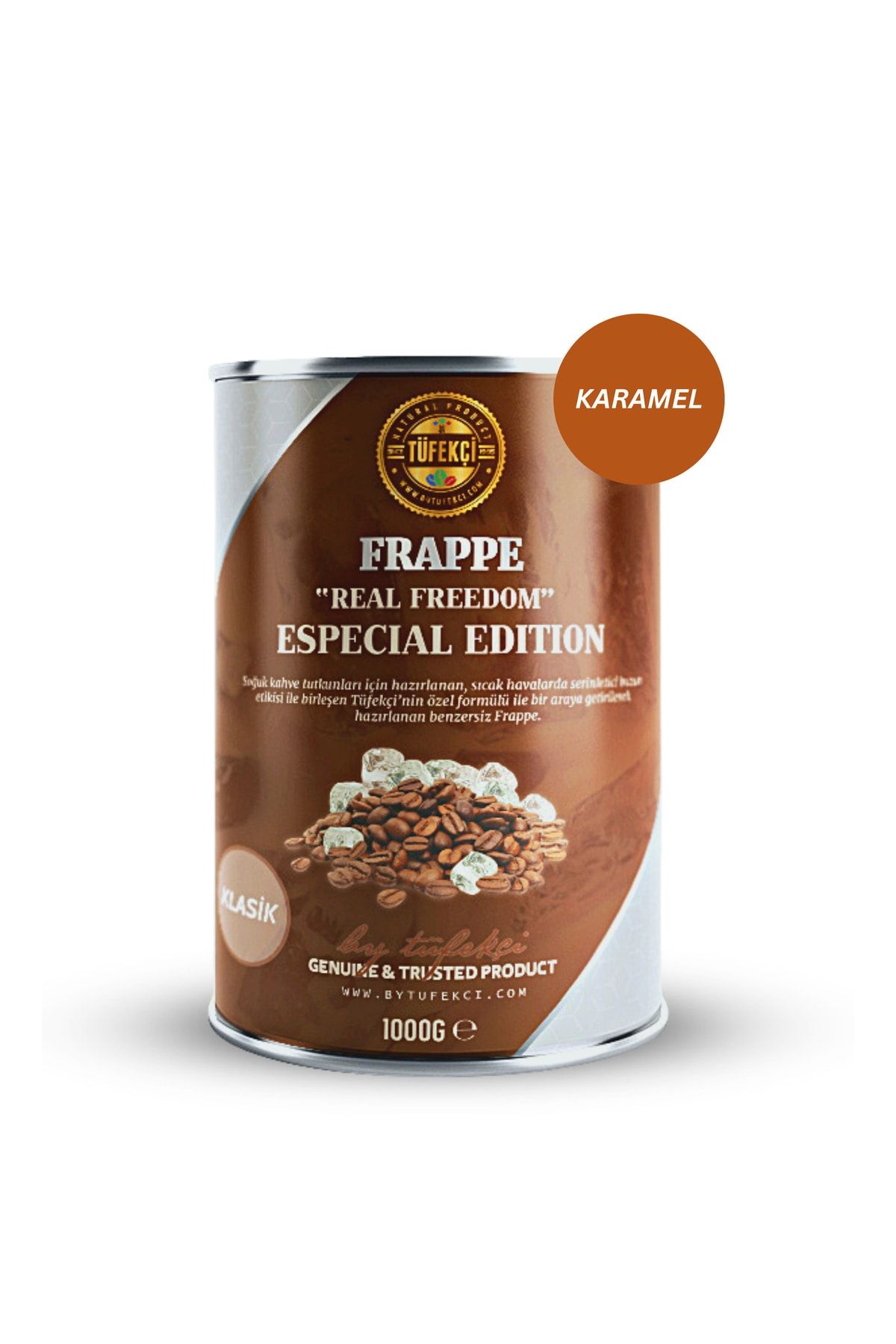 By Tüfekçi Frappe Karamel (CARAMEL) Kahve Içerikli Içecek Tozu 1000 gr