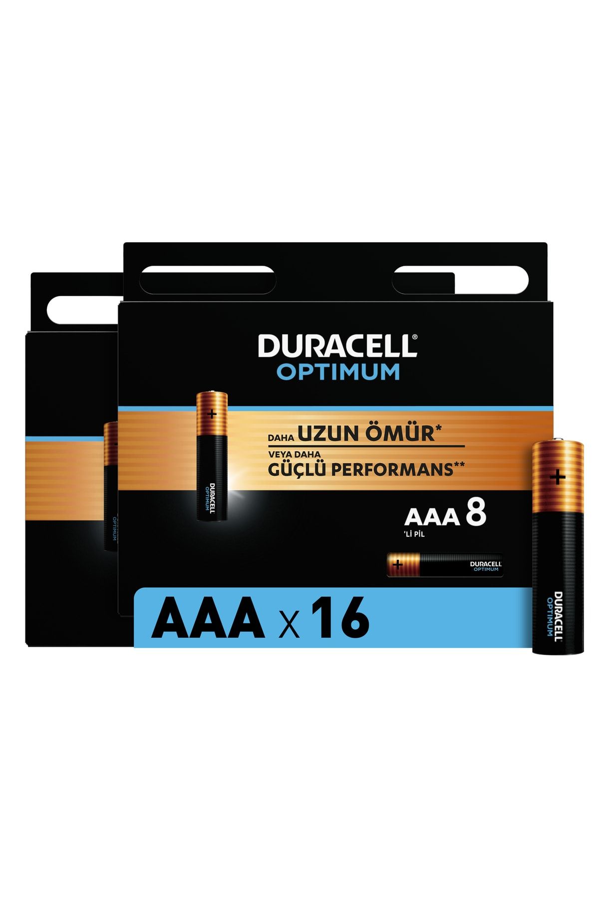 Duracell Optimum Aaa Alkalin Pil, 1,5 V Lr03 Mn2400, 16’li Paket
