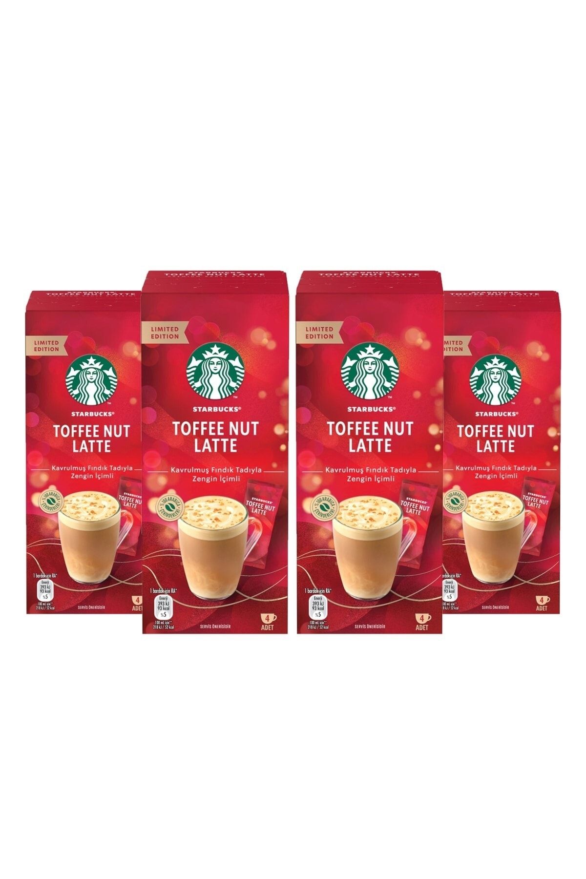 Starbucks Toffee Nut Latte Kahve Karışımı 16 X 23 Gr (4 Lü 4 Kutu)