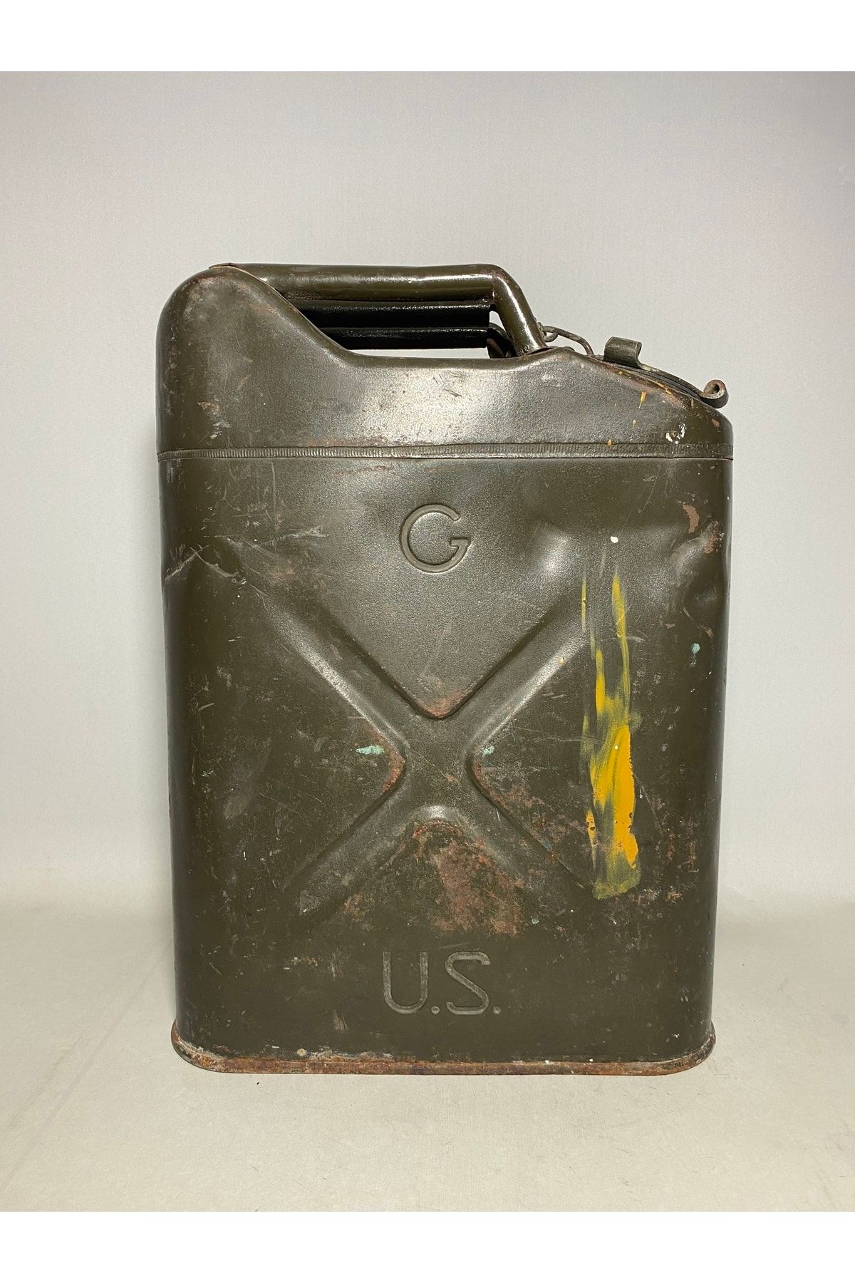 AntikHacı 1952 Kore Savaşı Metal Benzin Bidonu