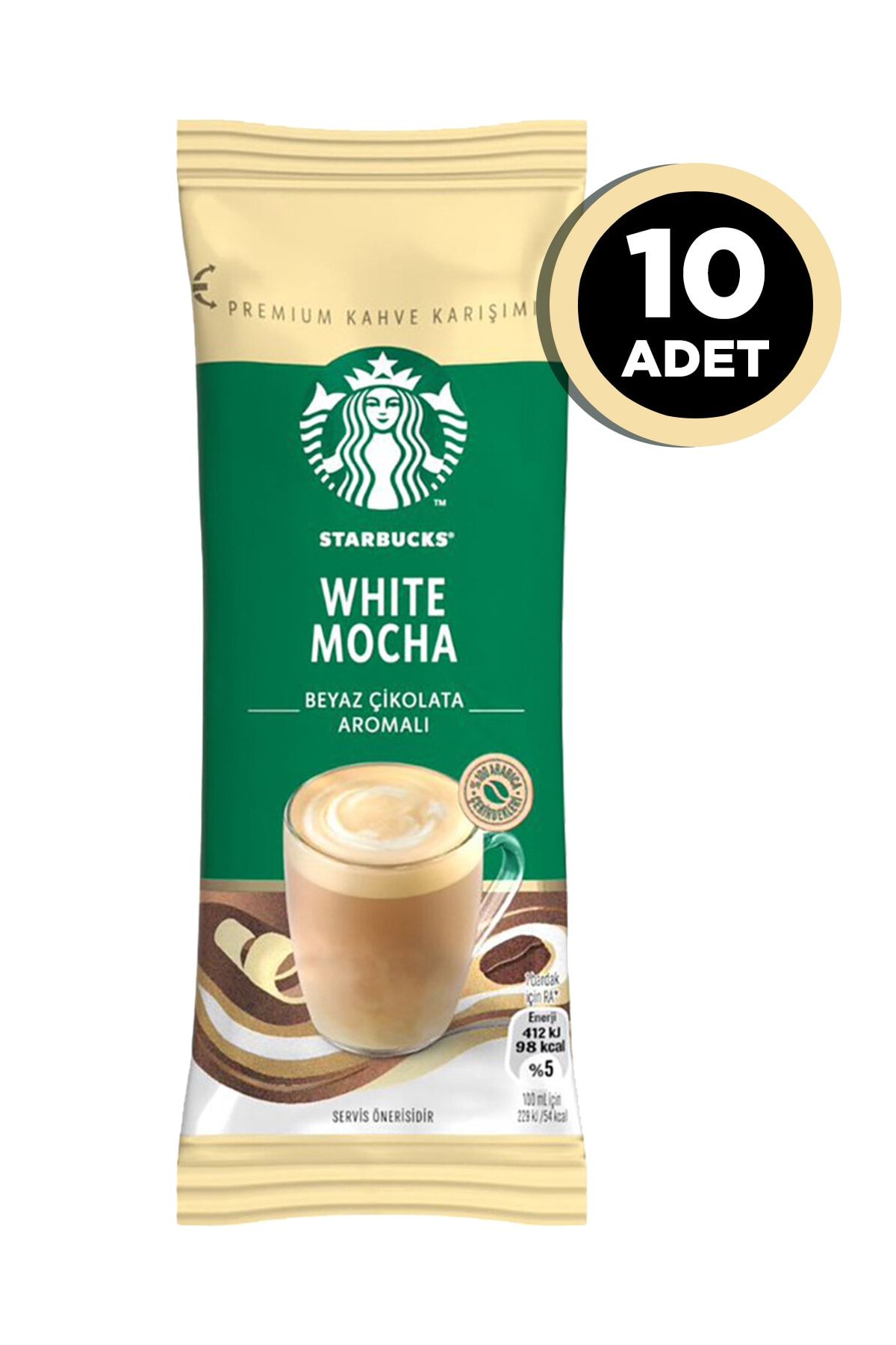 Starbucks White Mocha Premium Kahve Karışımı 24 Gr X 10 Paket