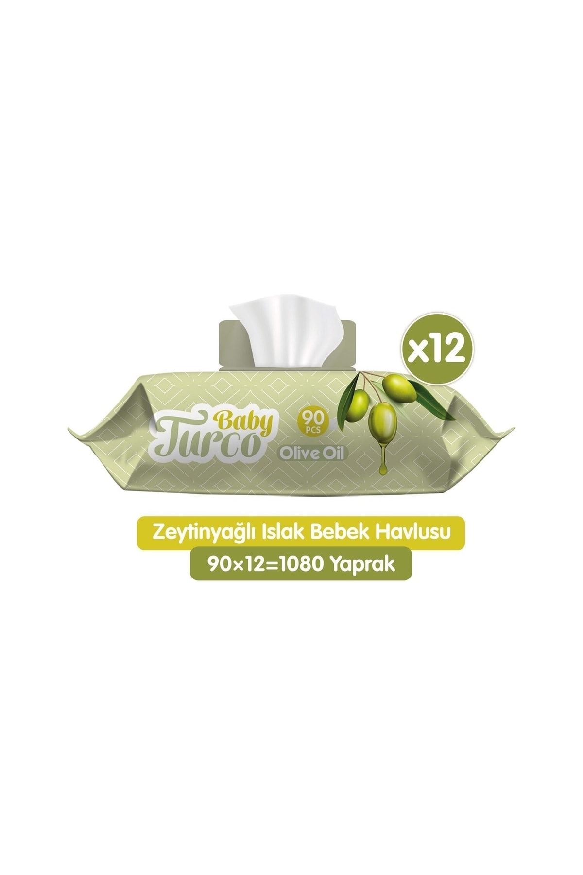 Baby Turco Baby Tuco Zeytinyağlı Islak Havlu 12*90lı