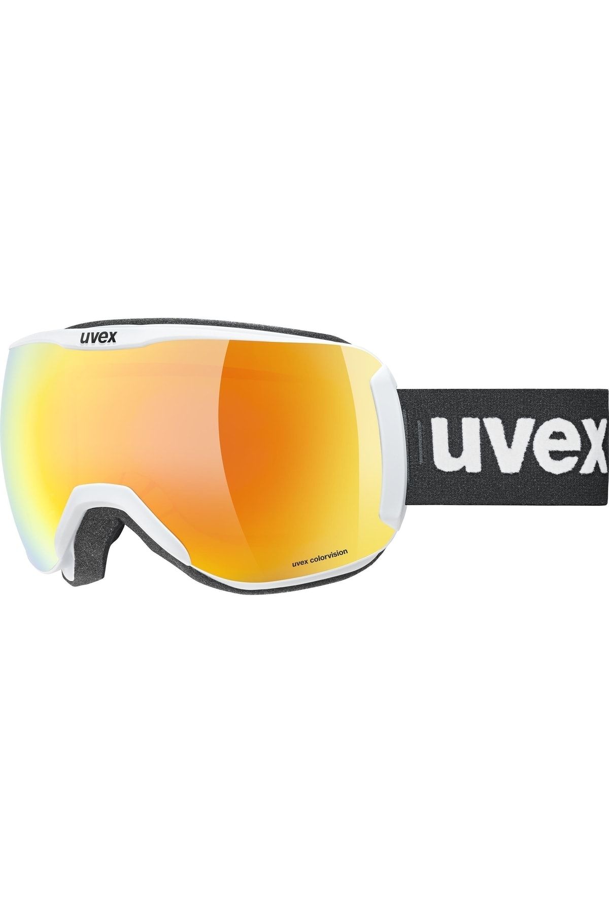 Uvex Downhill 2100 Cv Beyaz Mat Turuncu-yeşil Kayak Gözlüğü