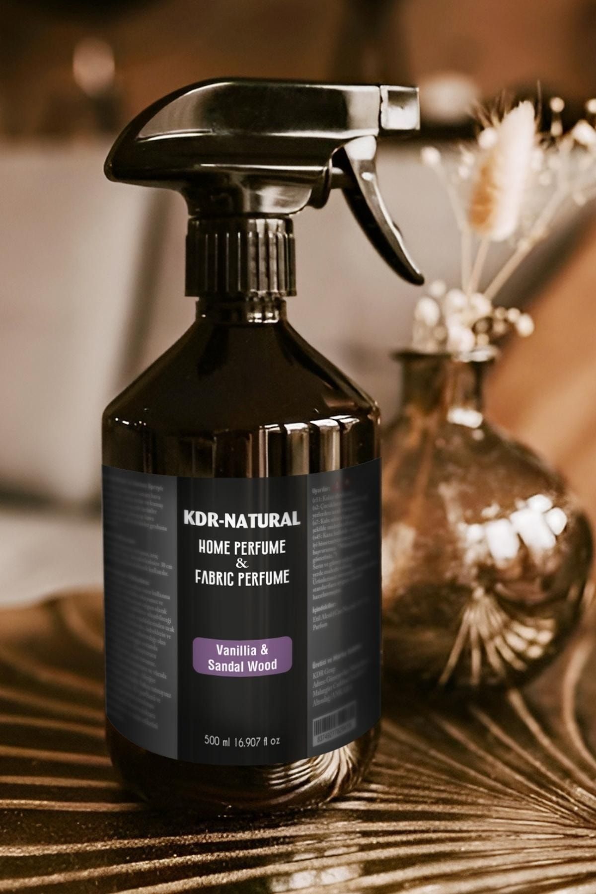 kdr natural Vanilya Sandal Sprey Oda Kokusu Kumaş Ve Oda Parfümü Çamaşır Parfümü Oda Kokusu Spreyi 500ml