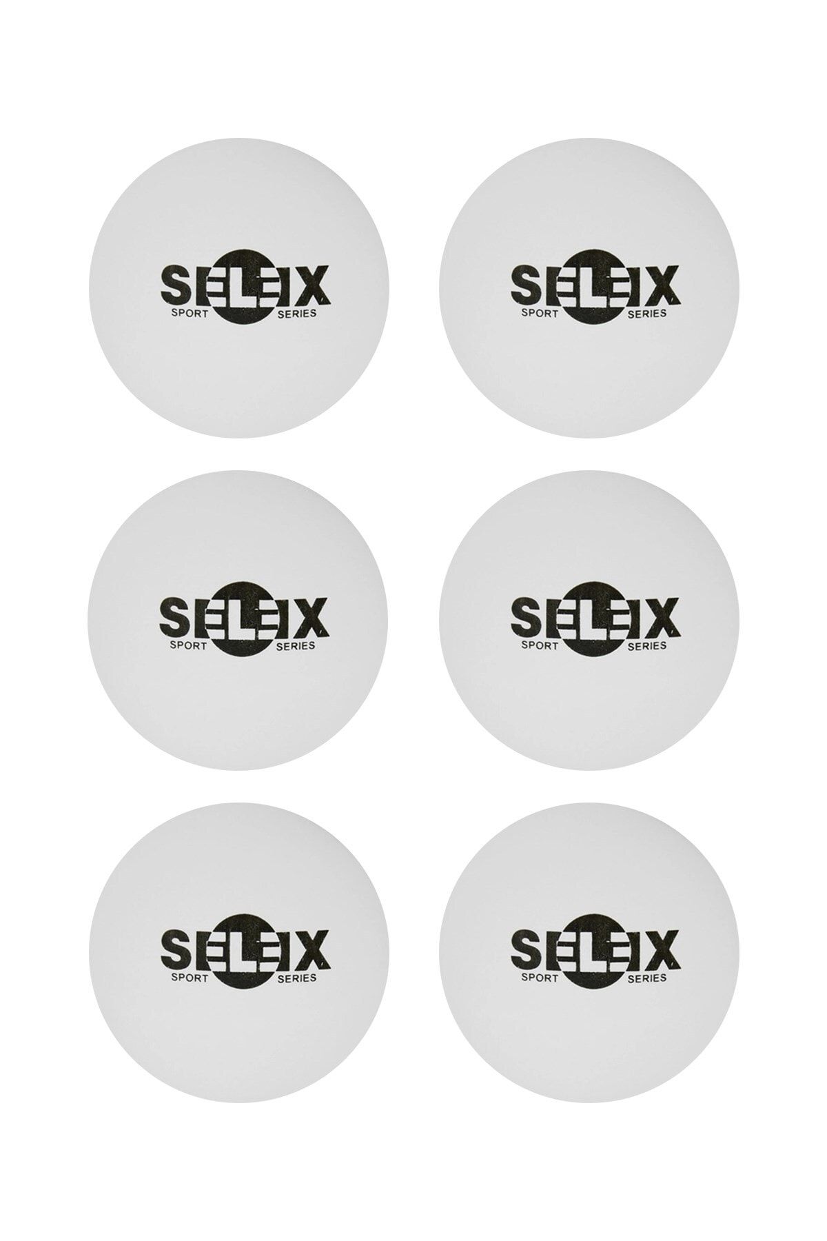 SELEX 6'lı Deluxe Pinpon Topu Masa Tenisi Topu Özel Kutusunda 6 Adet Beyaz
