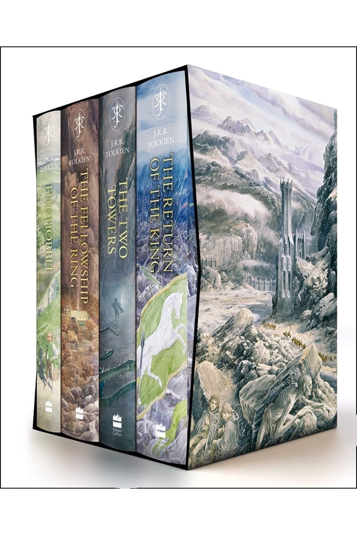 HarperCollins Publishers The Hobbit & The Lord Of The Rings Boxed Set Ciltli Kapak – Resimlendirilmiş, 7 Ocak 2020