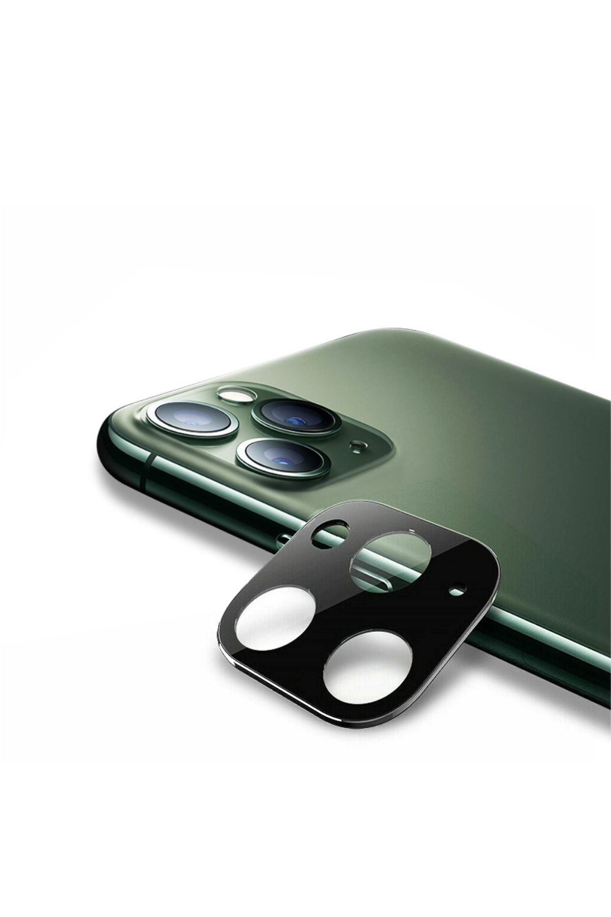 Bufalo Iphone 11 Pro Max Uyumlu Kamera Lens Koruyucu Metal Kenarlı Cam Silver-gri