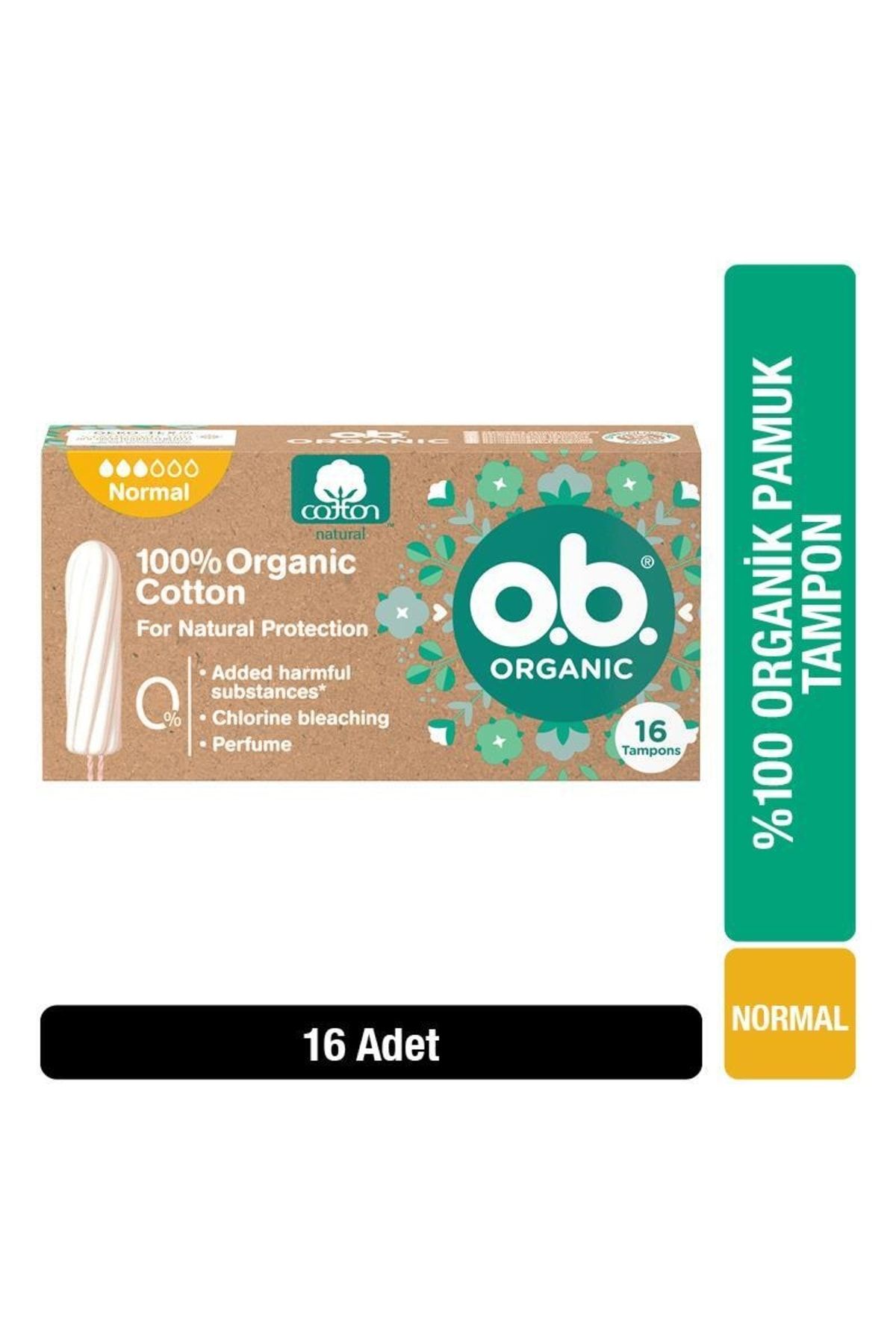 o.b. O.b Organic Normal Tampon 16'lı Paket