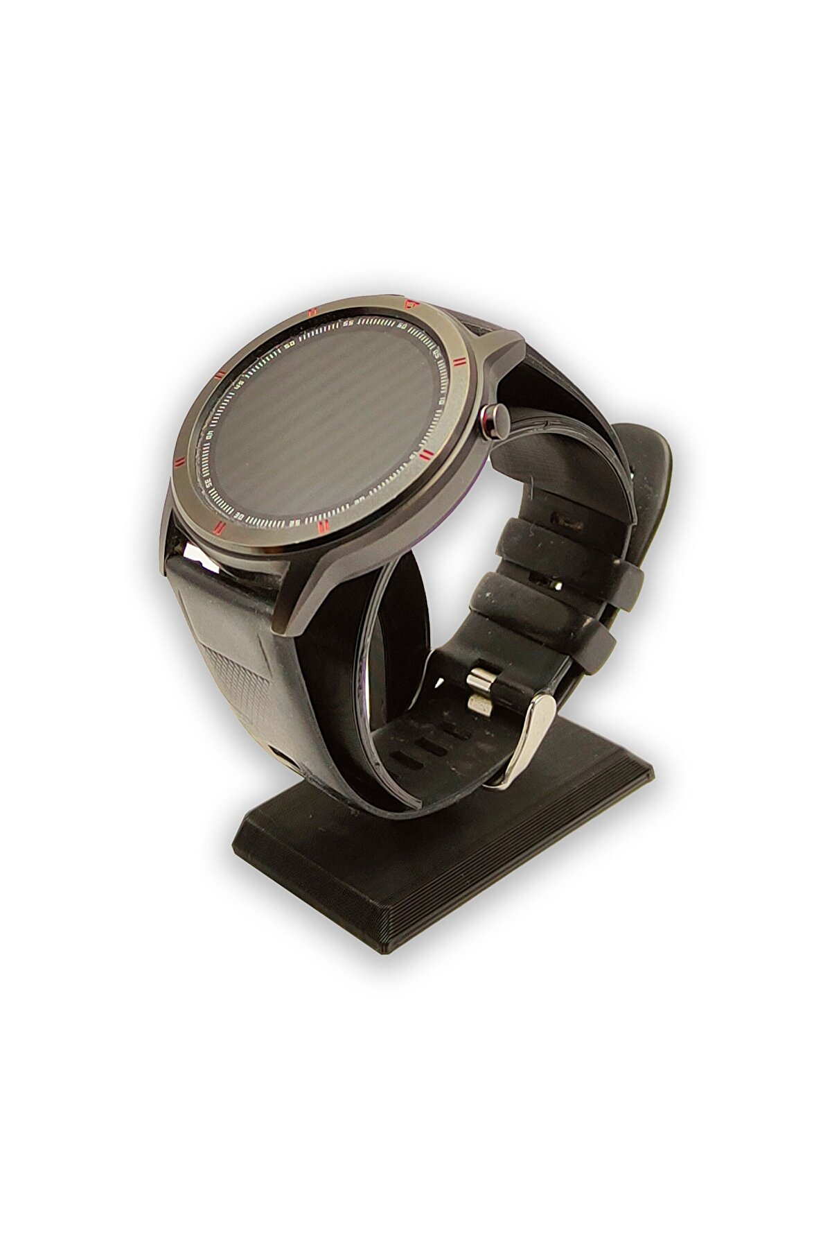 BİRRDESİGN Siyah Renk Kişisel Saat Standı Özel Takı Aksesuar Bileklik Metal Saat Dijital Saat Akıllı Saat