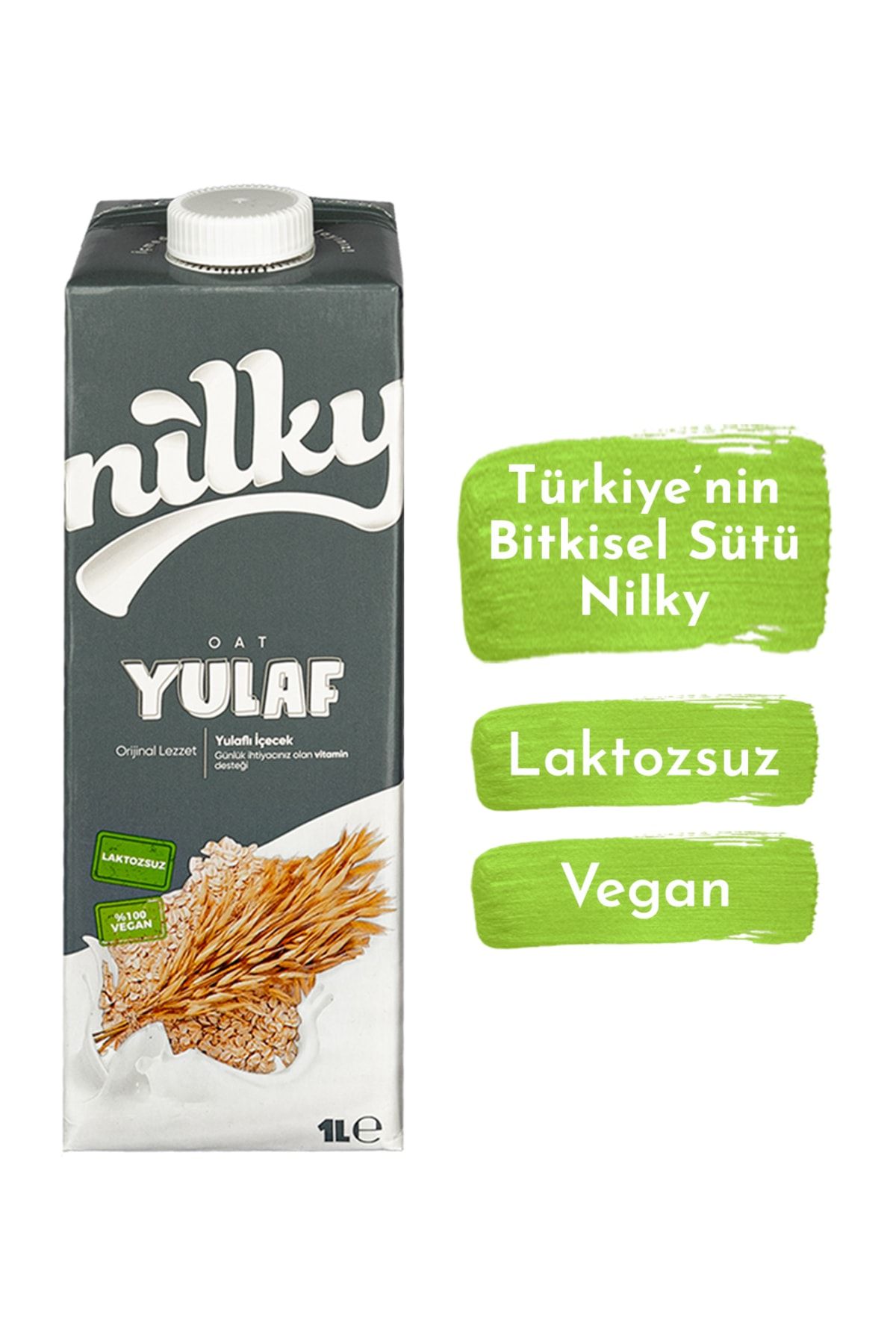 NİLKY Yulaf Sütü Bitkisel Bazlı Laktosuz Vegan 1 Lt