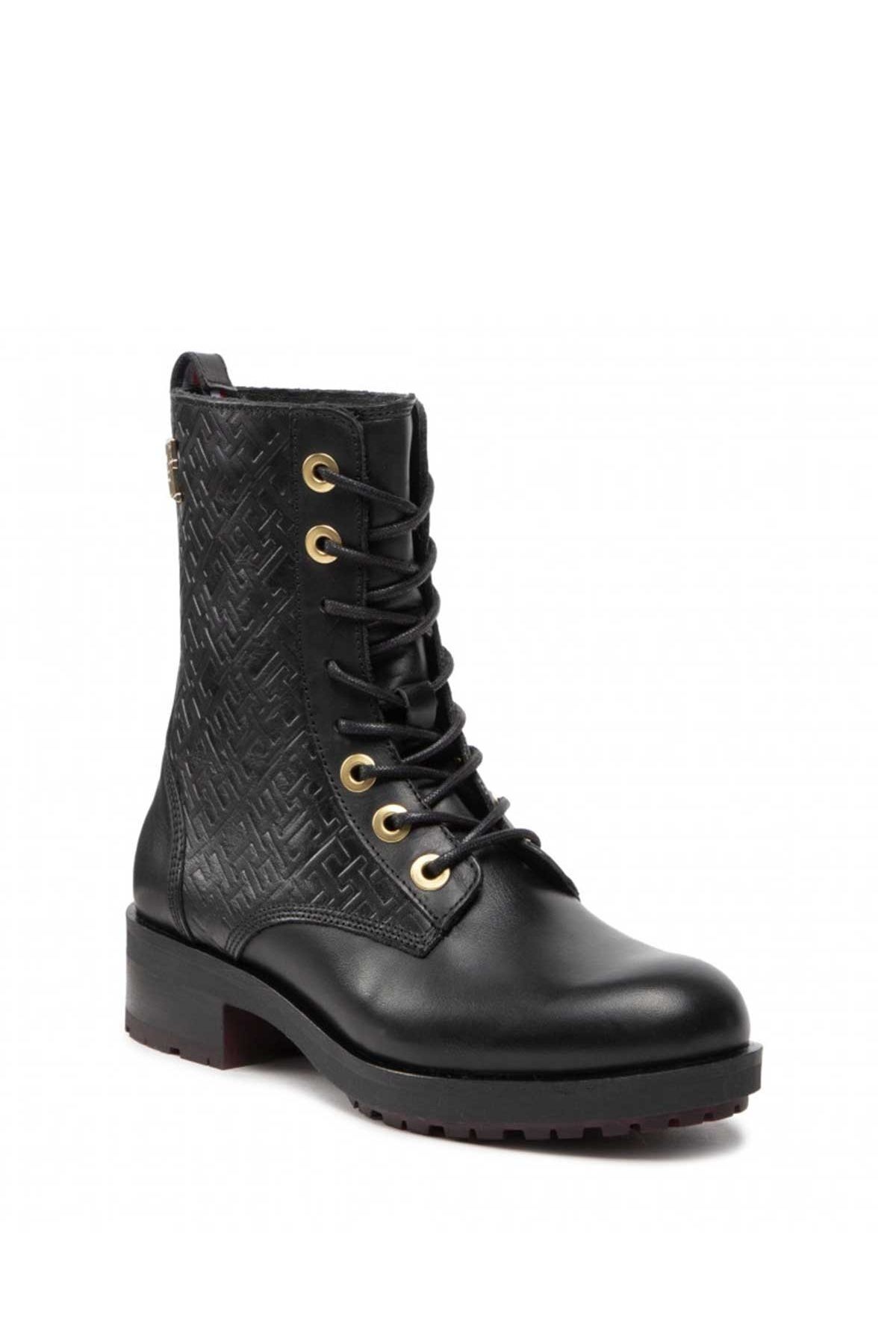 Tommy Hilfiger Kadın Monogram Bıker Kadın Boot Fw0fw06817