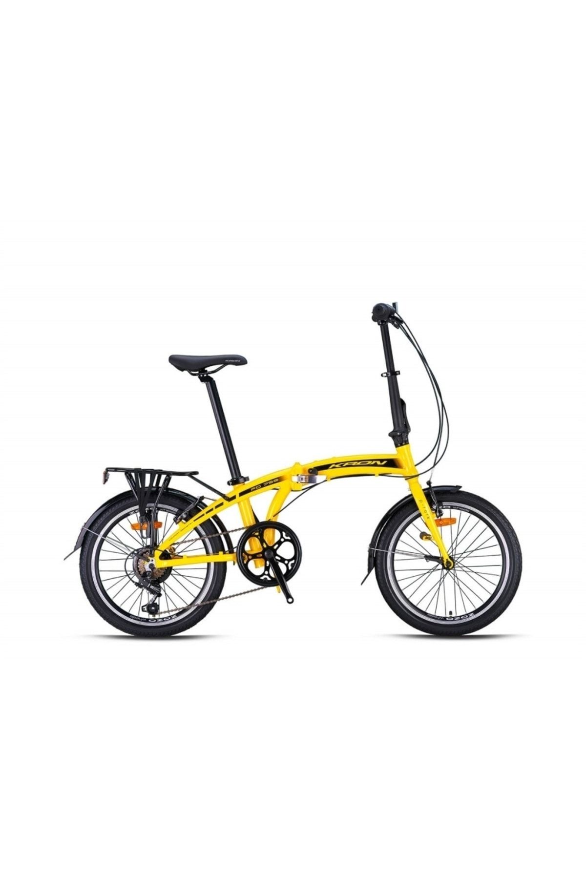 Kron Fd-750 20 Jant 7 Vites V-fren Katlanır Bisiklet -sarı-siyah-beyaz