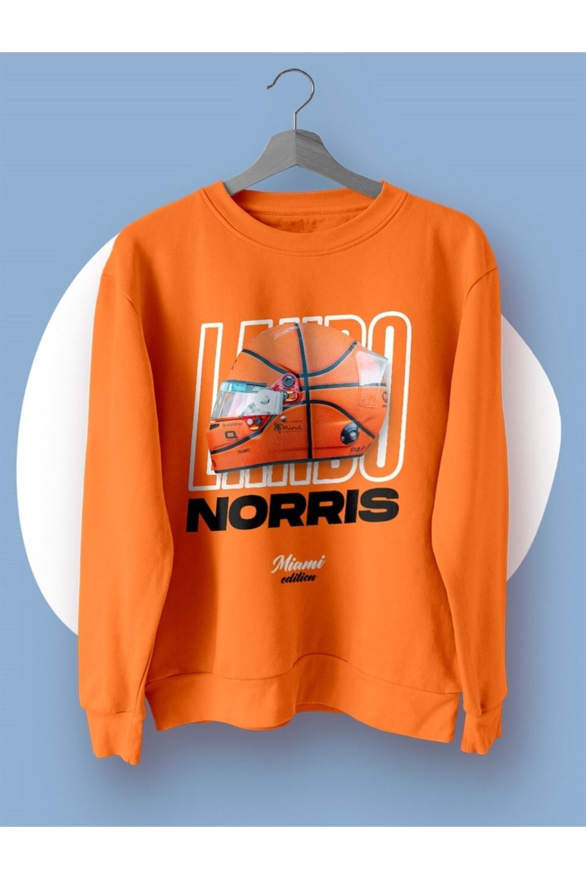 FANBOX SHOP Lando Norris Miami Edition Turuncu Sweatshirt Kazak