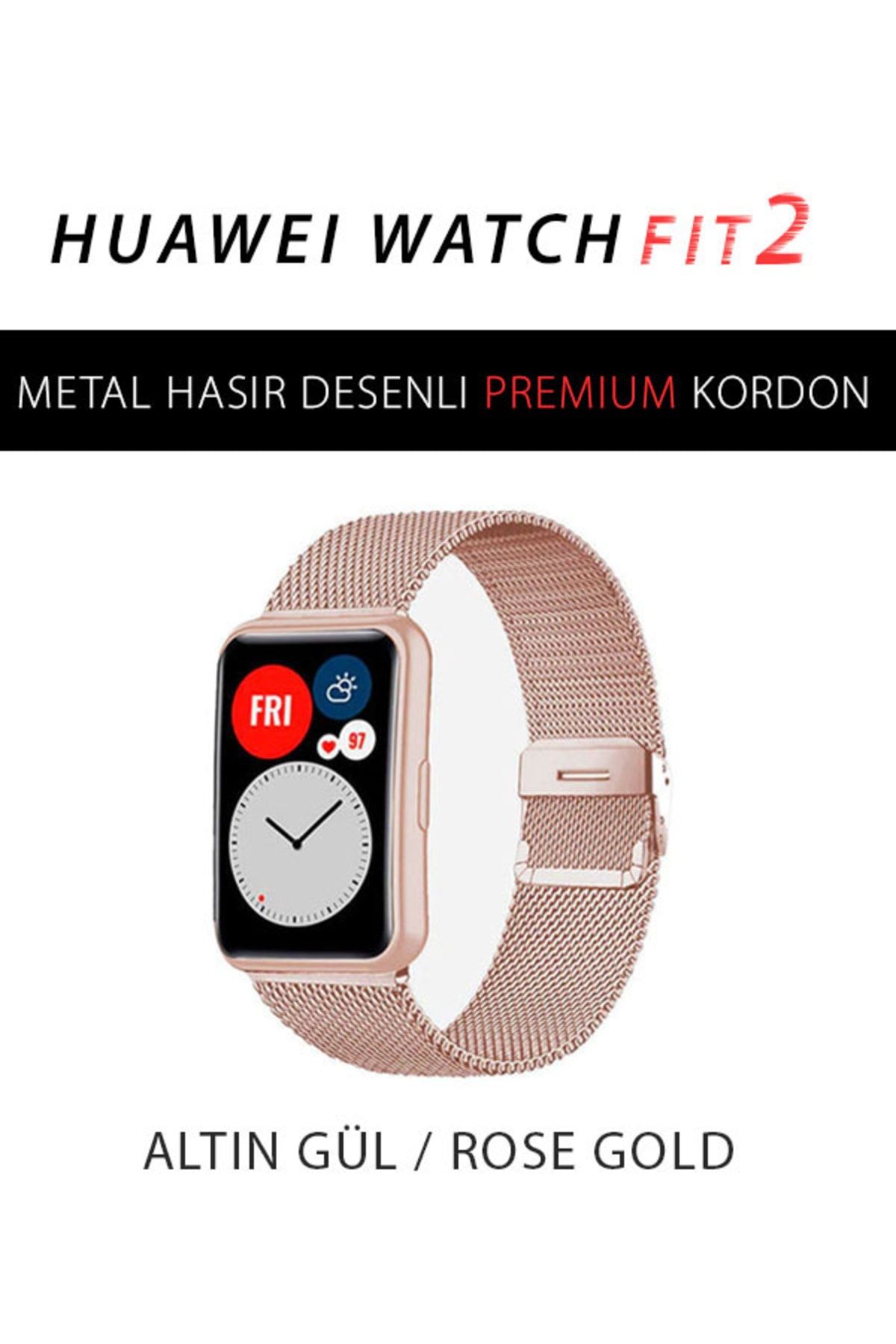 Huawei Watch Fit 2 Metal Kordon Kemerli